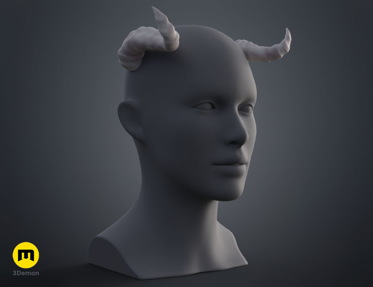 Eyjafjalla Horns Arknights 3D print model_7