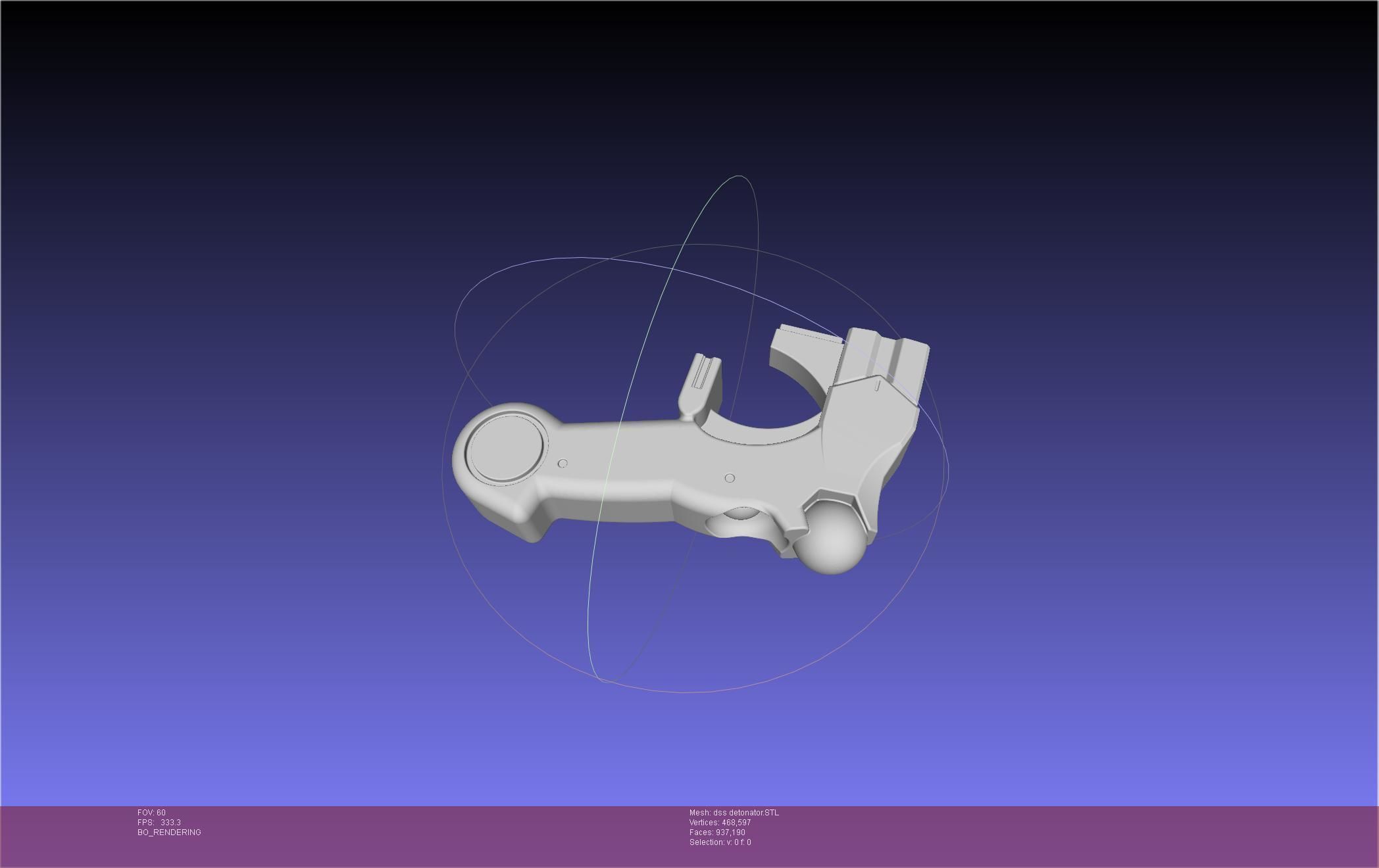 Evangelion DSS Choker Remote Detonator 3D print model_6