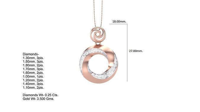 Round light jewellery 3D print model