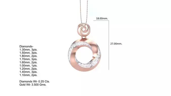 Round light jewellery