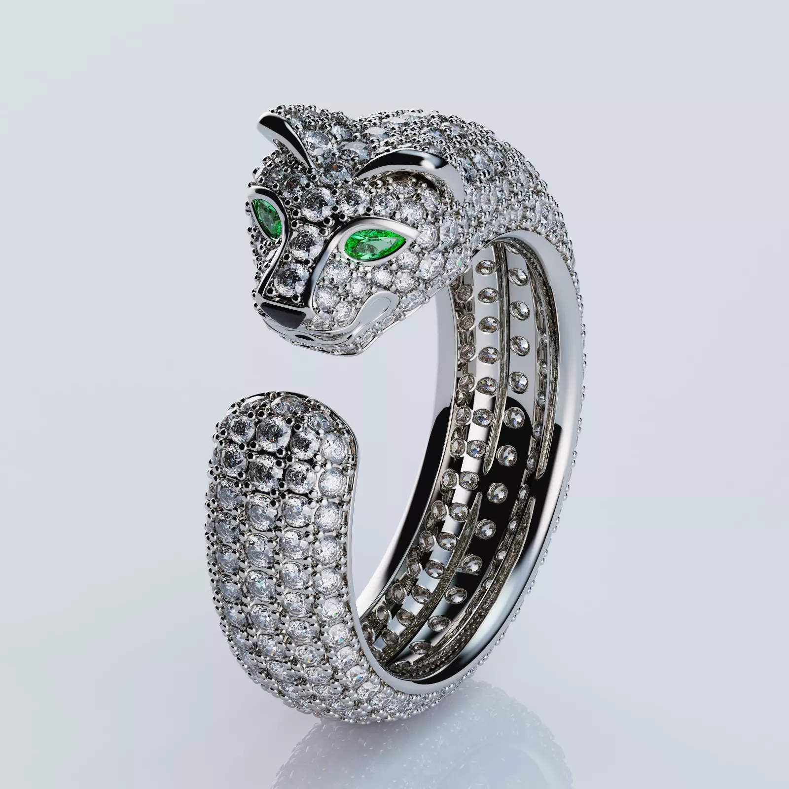 Panthere Ring Style 3D print model_0