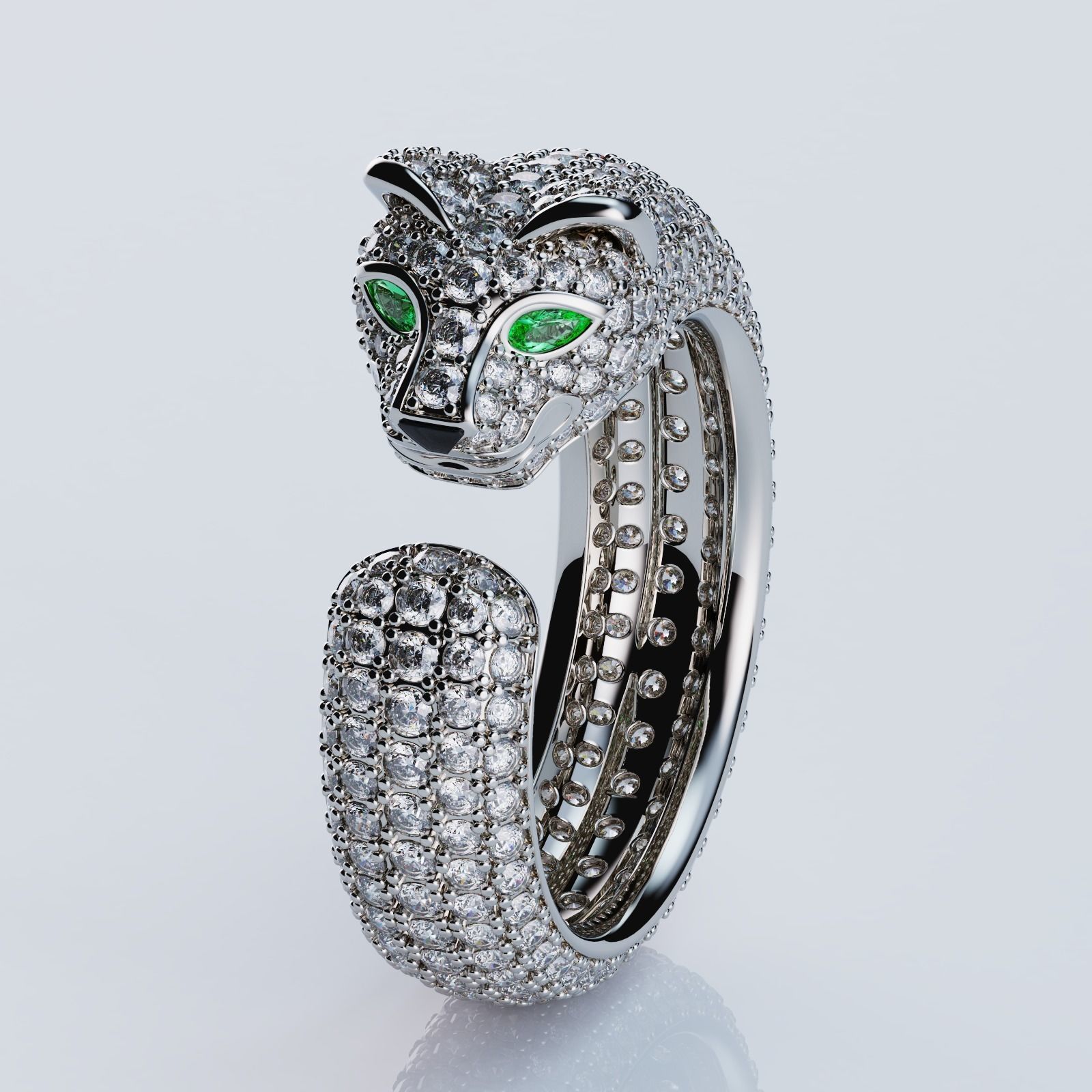 Panthere Ring Style 3D print model_2