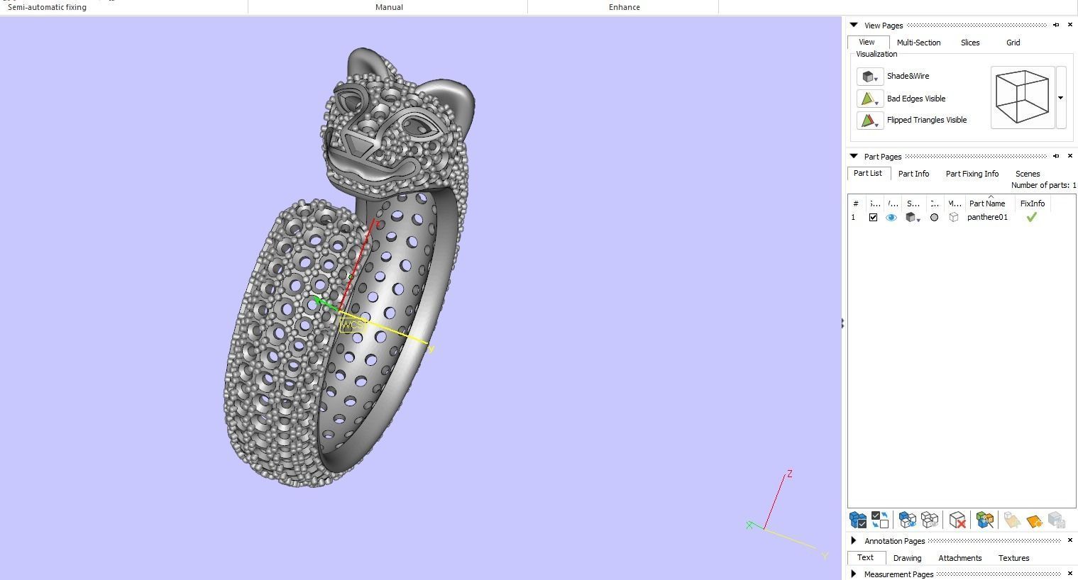 Panthere Ring Style 3D print model_10