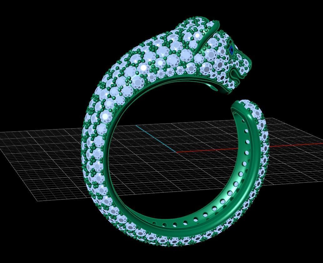 Panthere Ring Style 3D print model_14