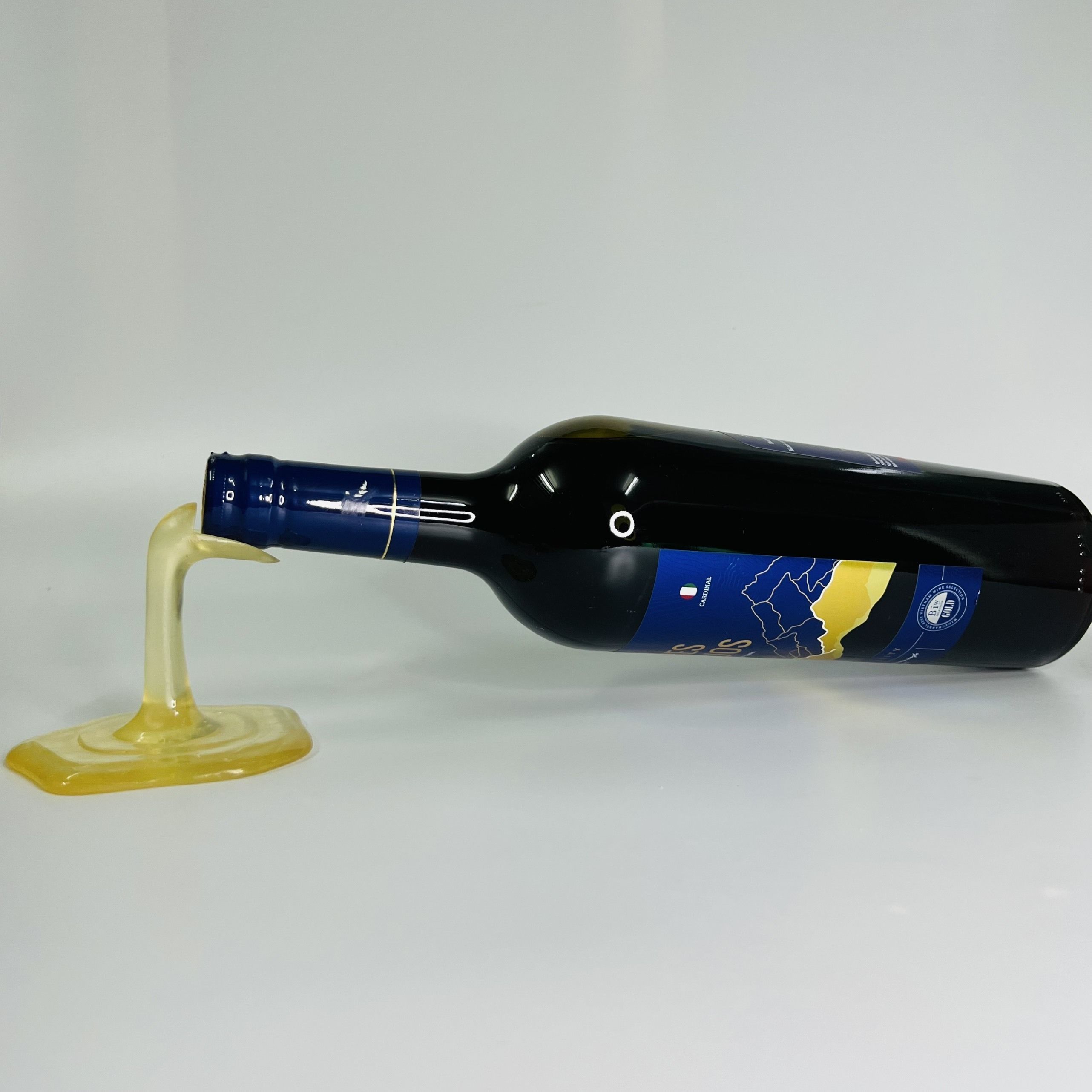 SPILLED WINE HOLDER - BOTTLE HOLDER -V2 3D print model_2