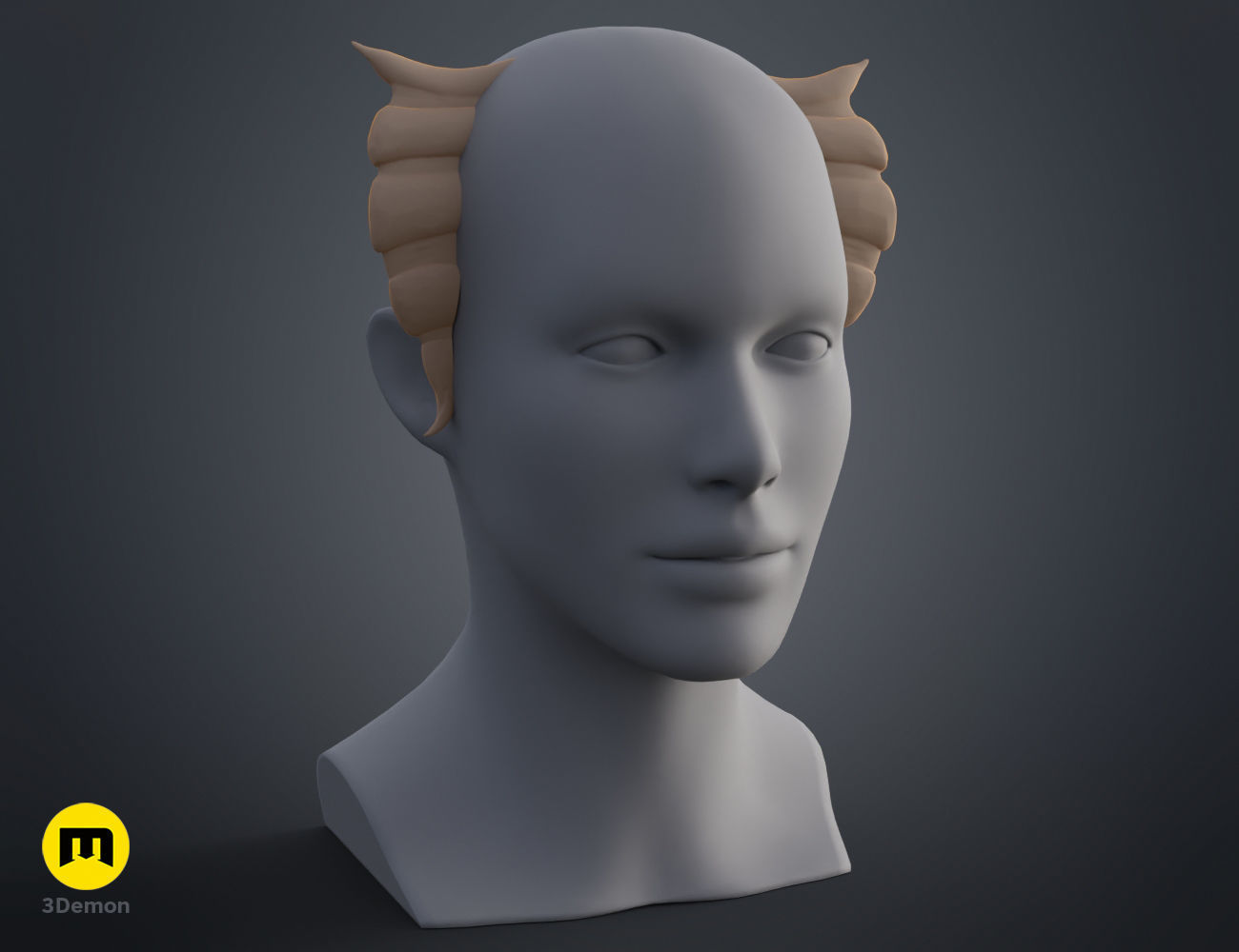 W Horns Arknights 3D print model_5