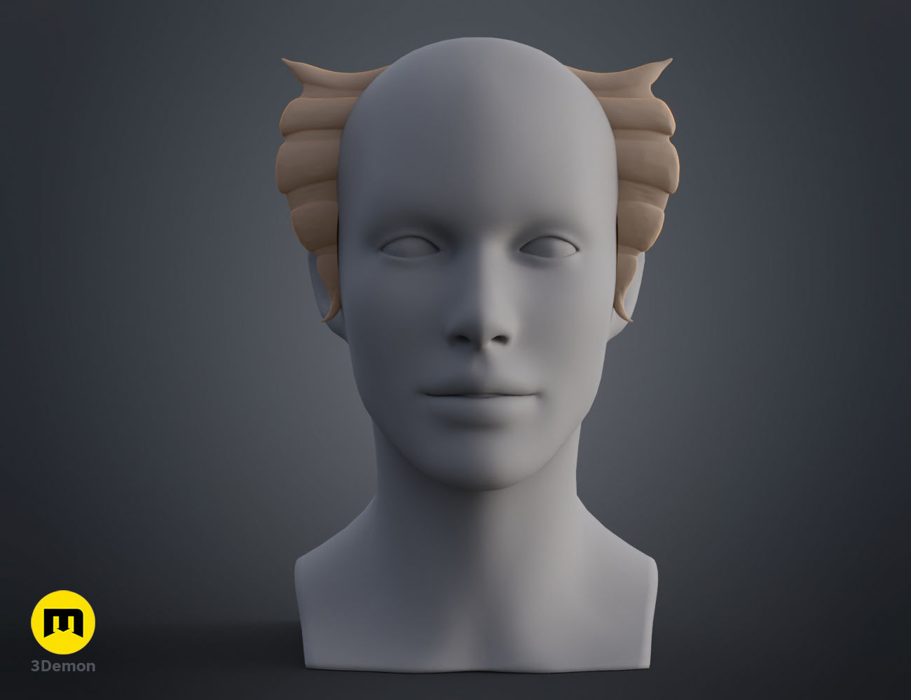 W Horns Arknights 3D print model_8