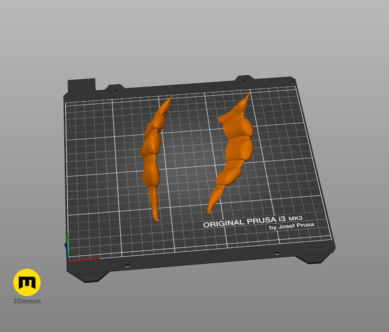 W Horns Arknights 3D print model_4