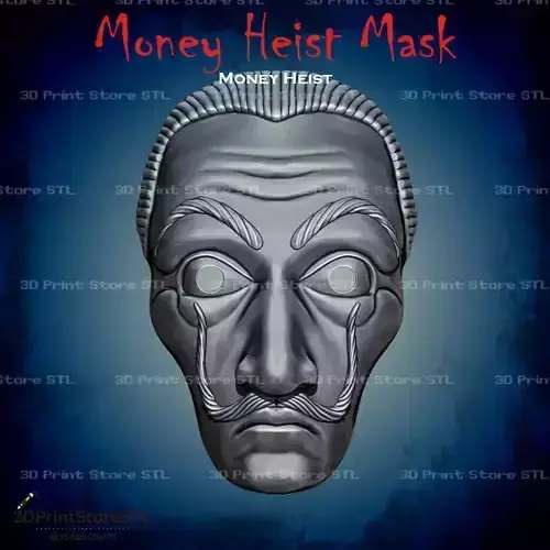Dali Mask - Lacasa de papel Mask Cosplay Money Heist - STL File 3D print model
