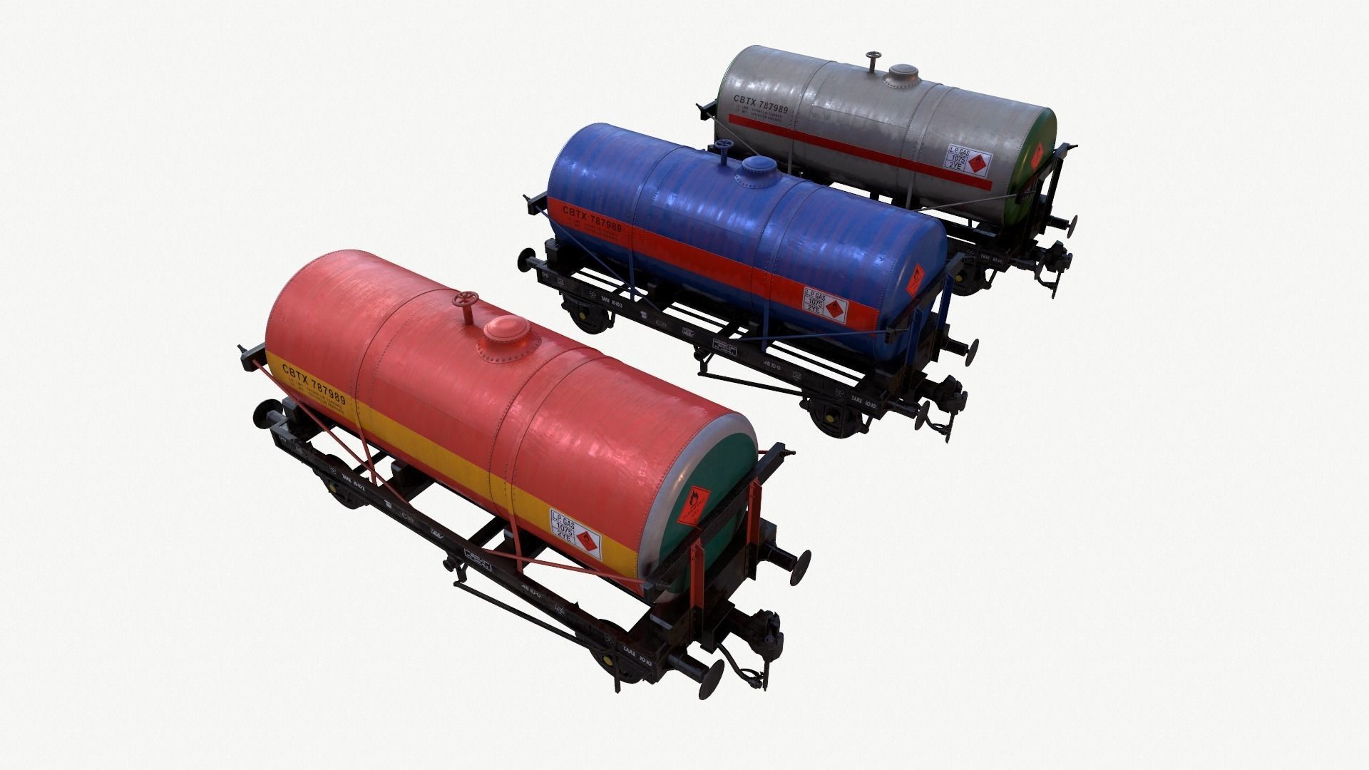 Rail Tanker 3D model_2