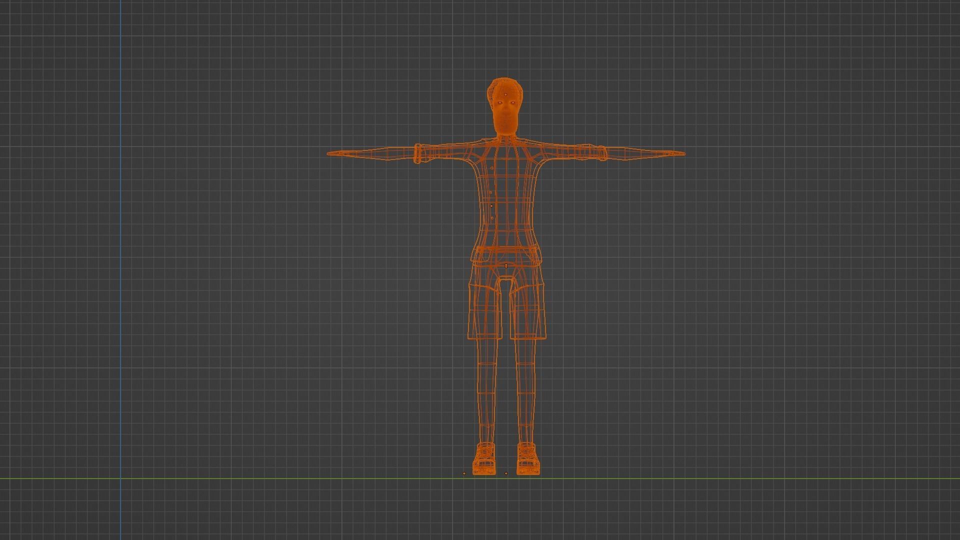 Low Poly Casual Male 3D model_5