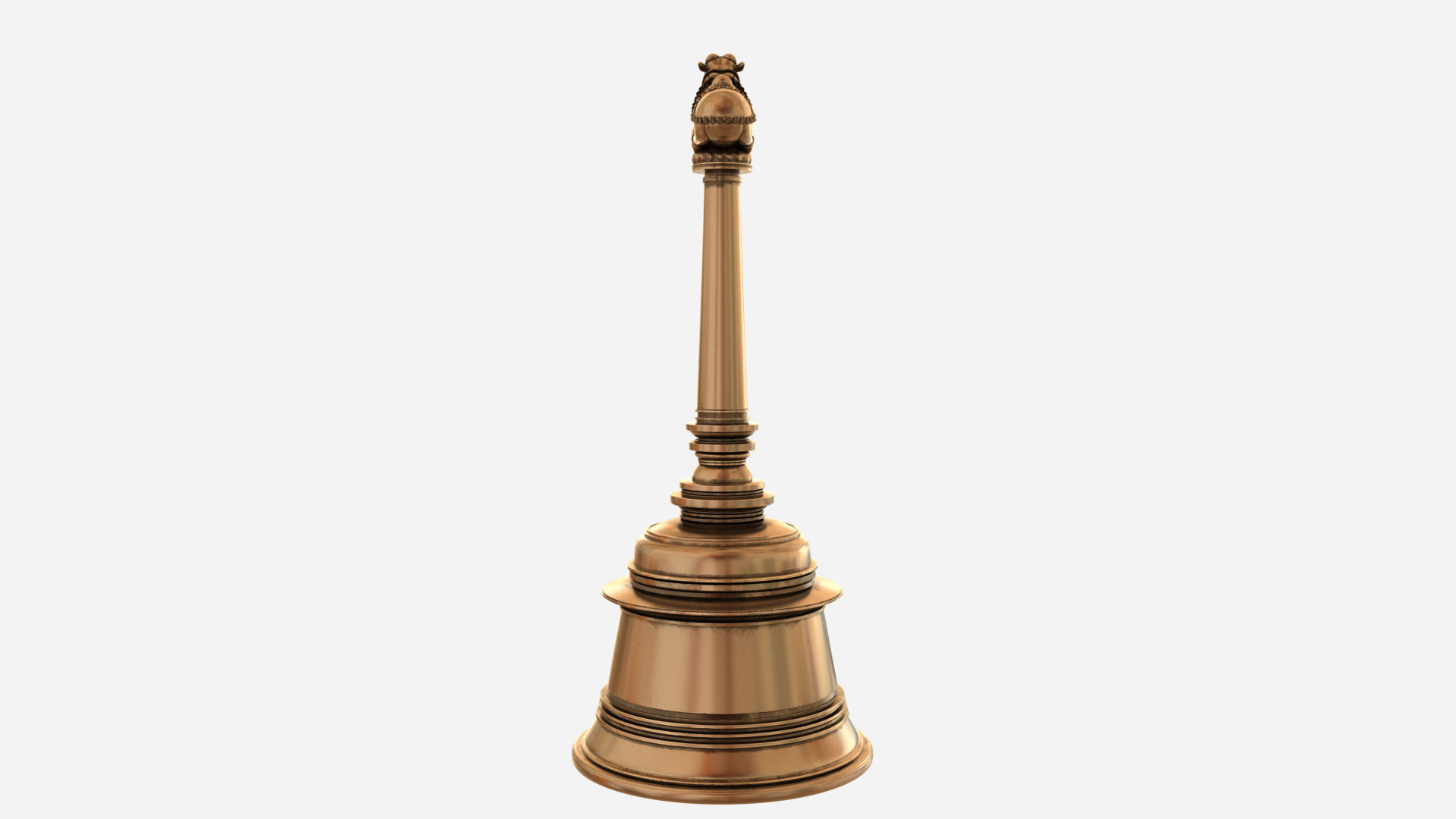 nandi bell 3D model_2