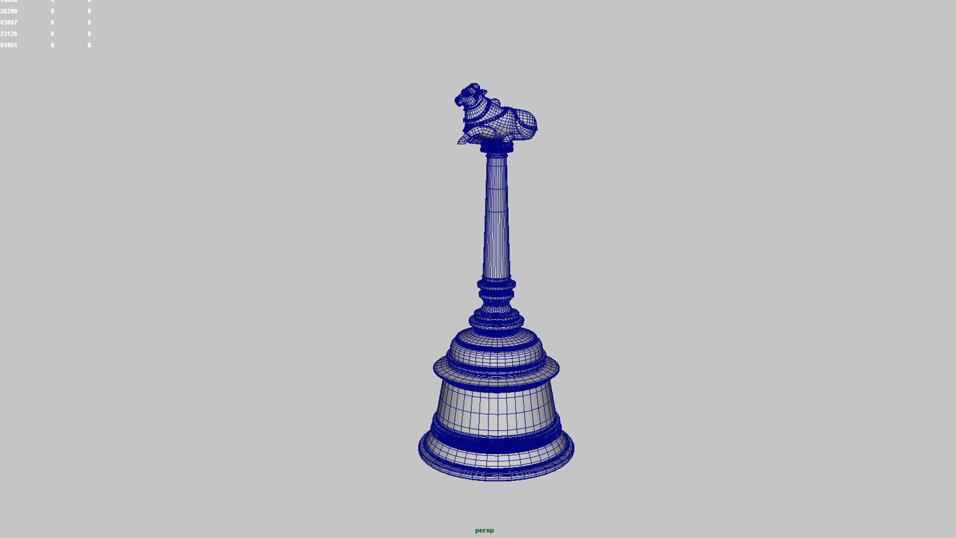 nandi bell 3D model_7