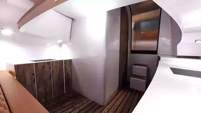 9m Rib boat 3D model