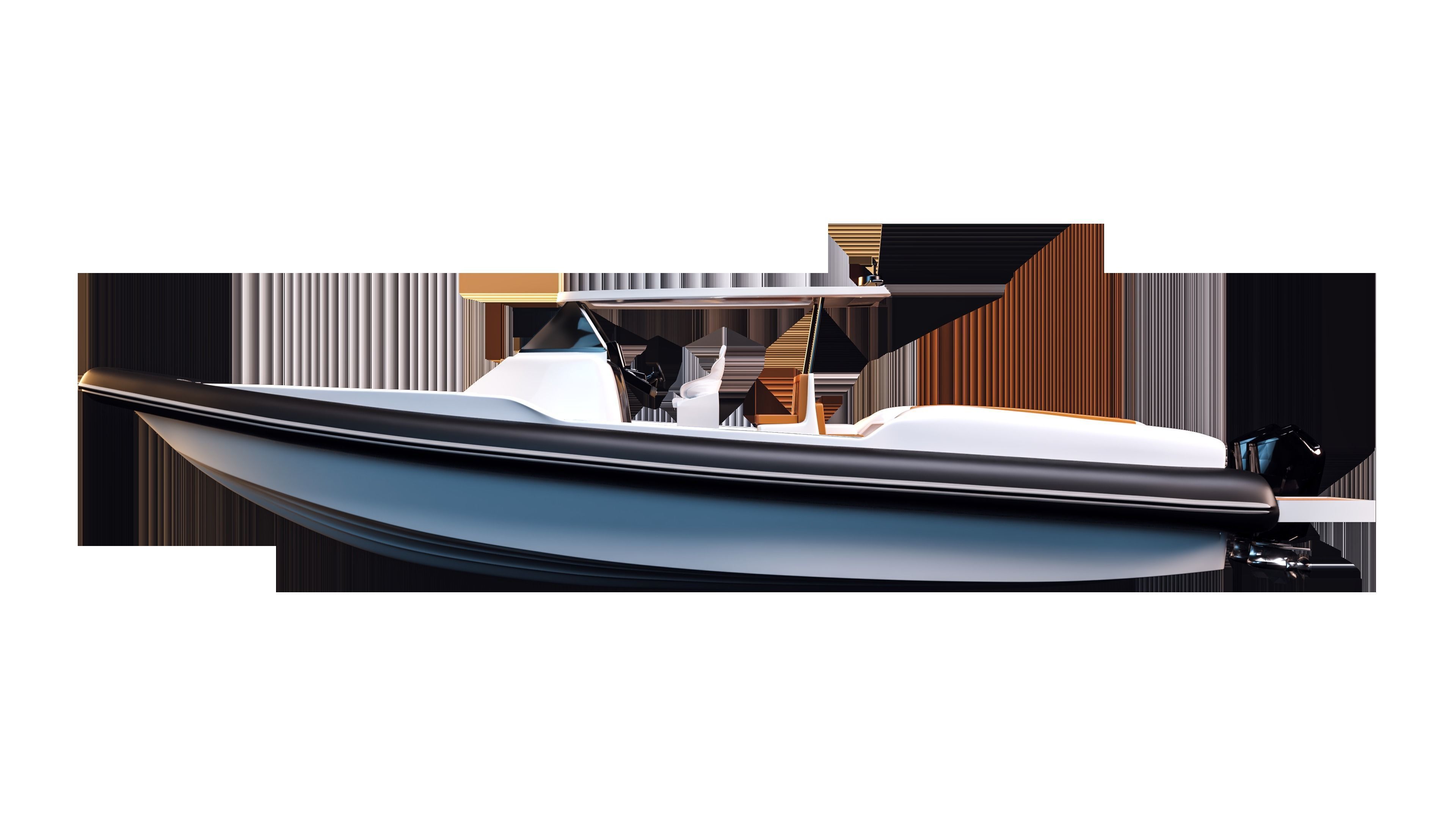 9m Rib boat 3D model_2