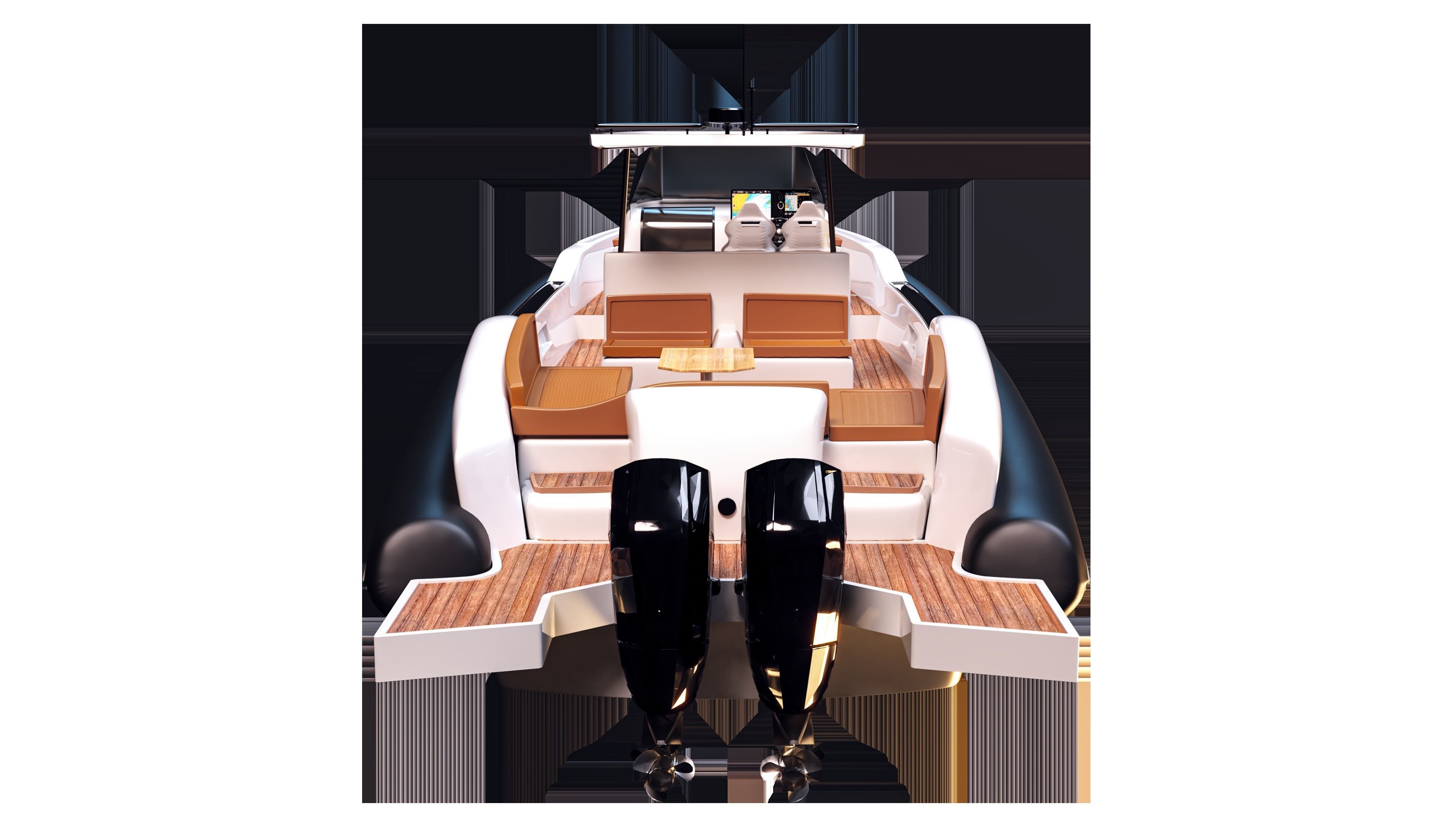 9m Rib boat 3D model_4