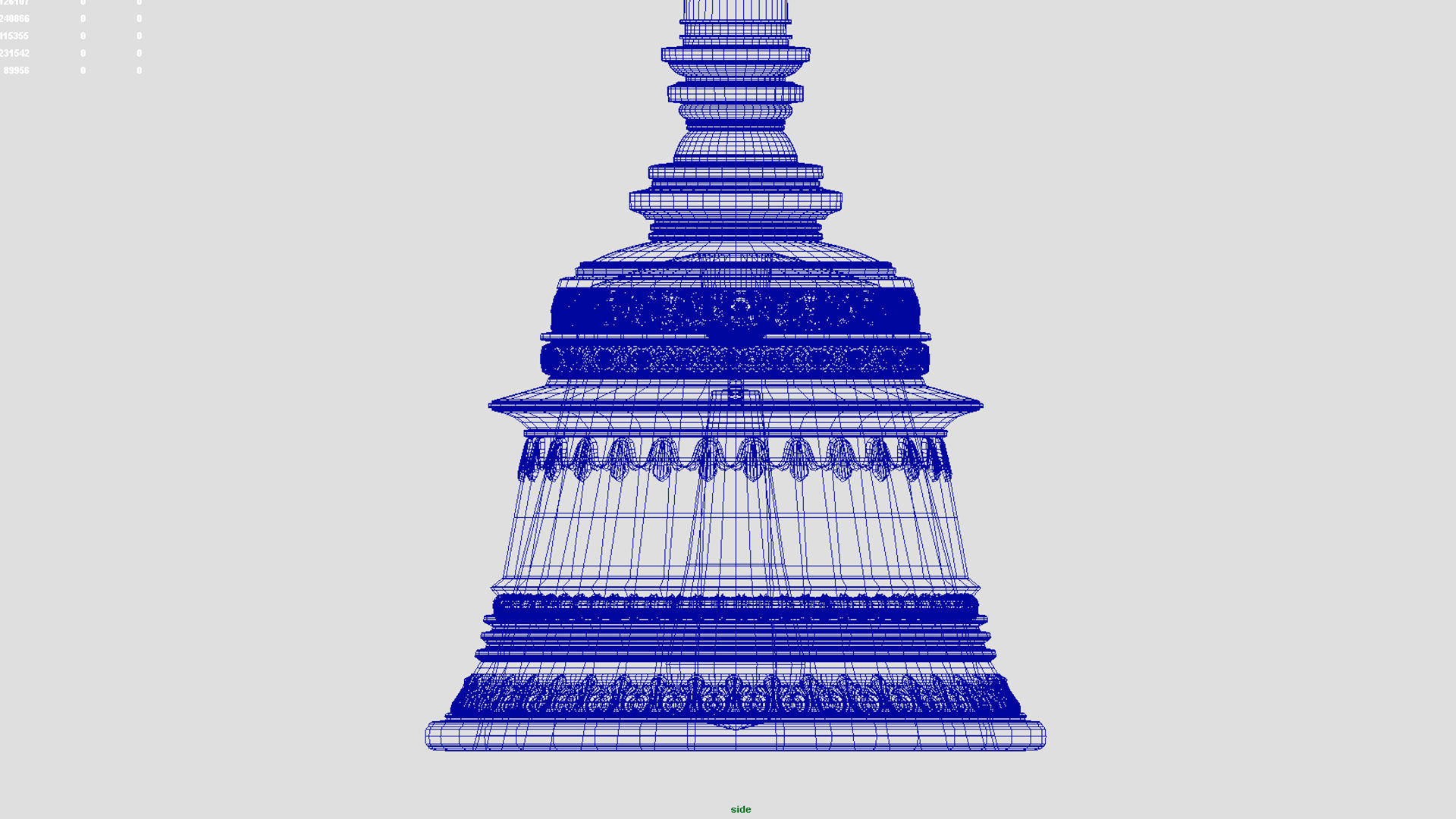 lord vishnu bell 3D model_7