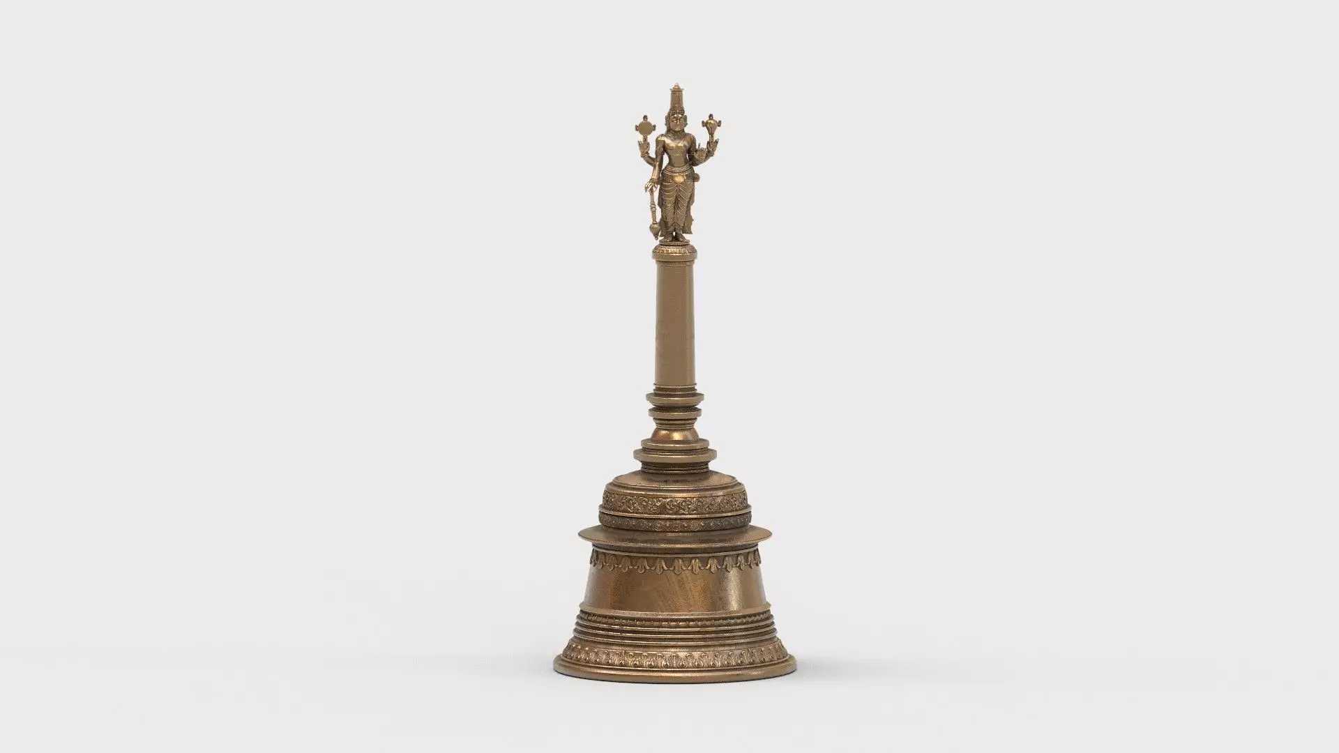 lord vishnu bell 3D model_0