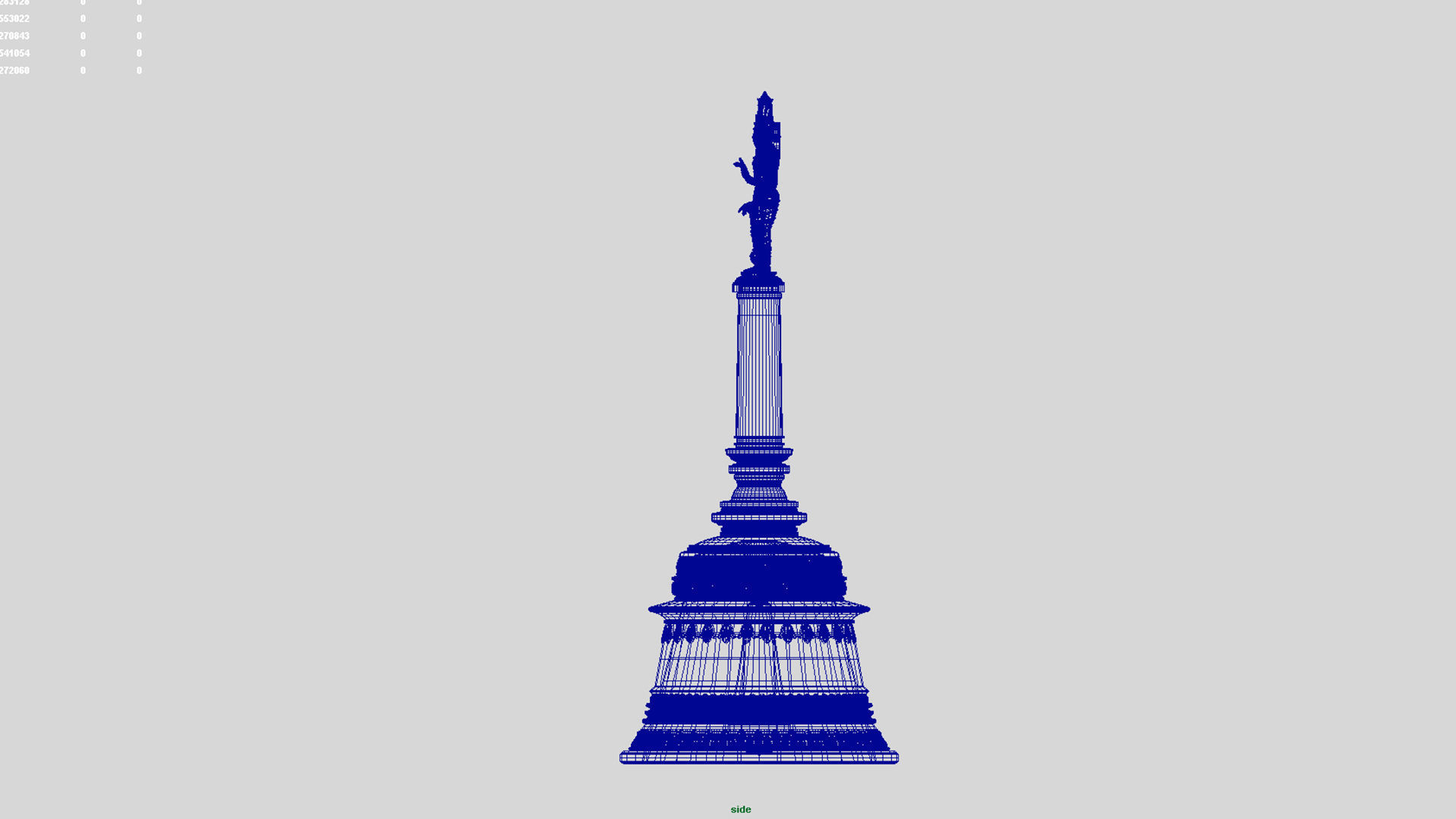 lord vishnu bell 3D model_8