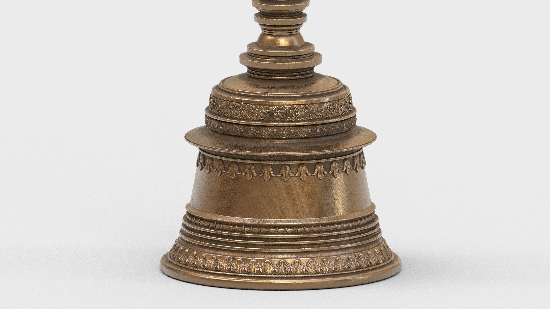 lord vishnu bell 3D model_4