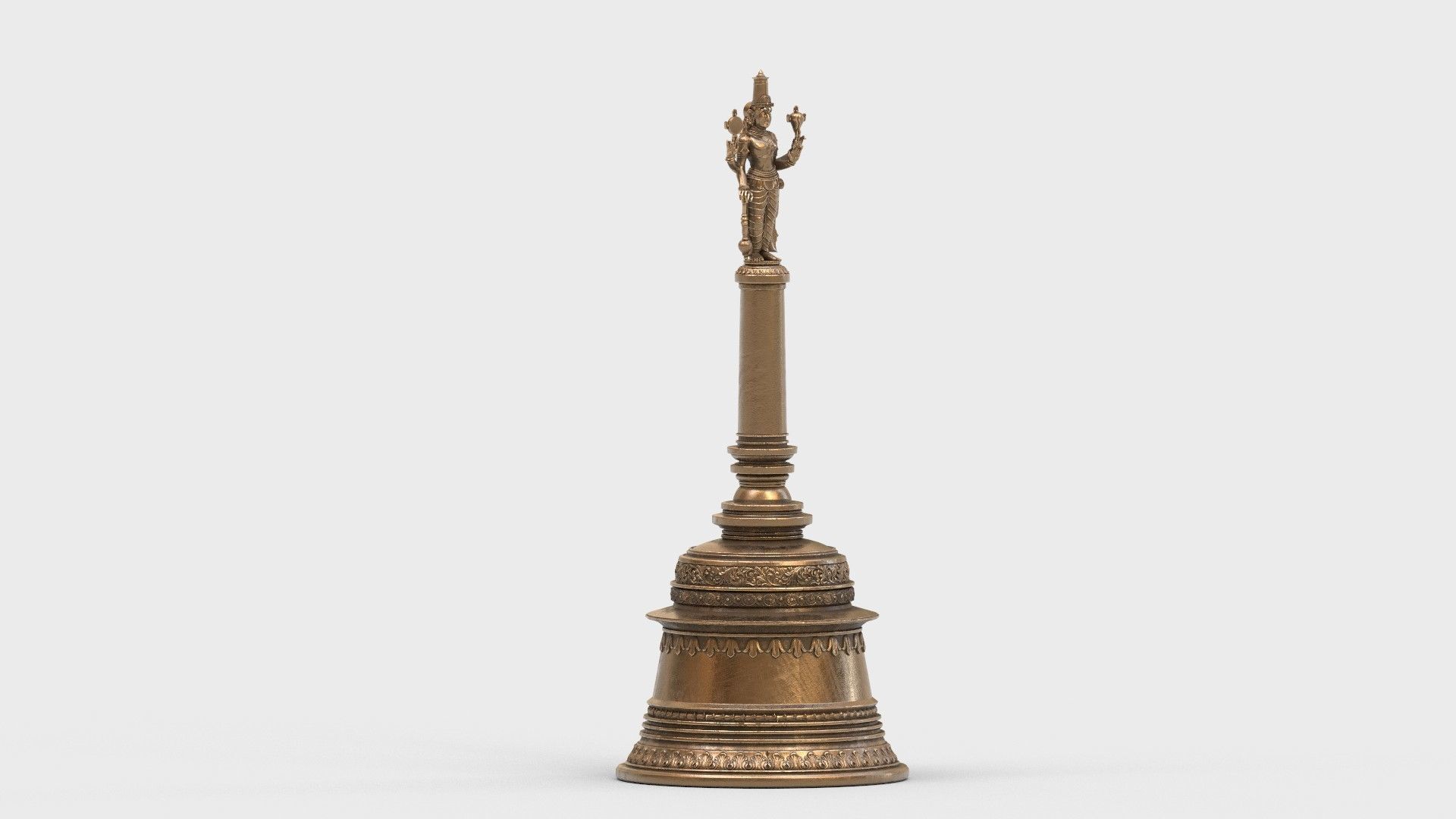 lord vishnu bell 3D model_3