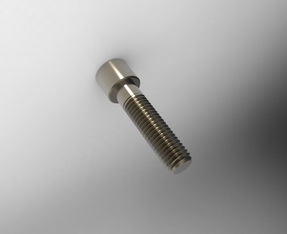 M10 Bolt 3D model_2