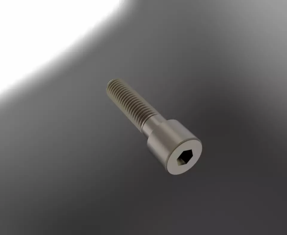 M10 Bolt 3D model_0