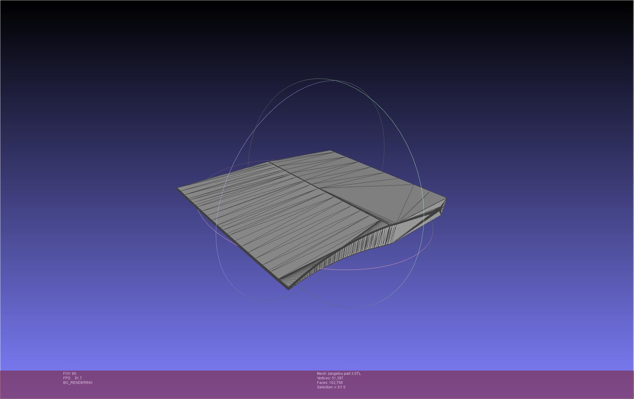 Bleach Ichigo Zangetsu Shikai Sword 3D print model_64