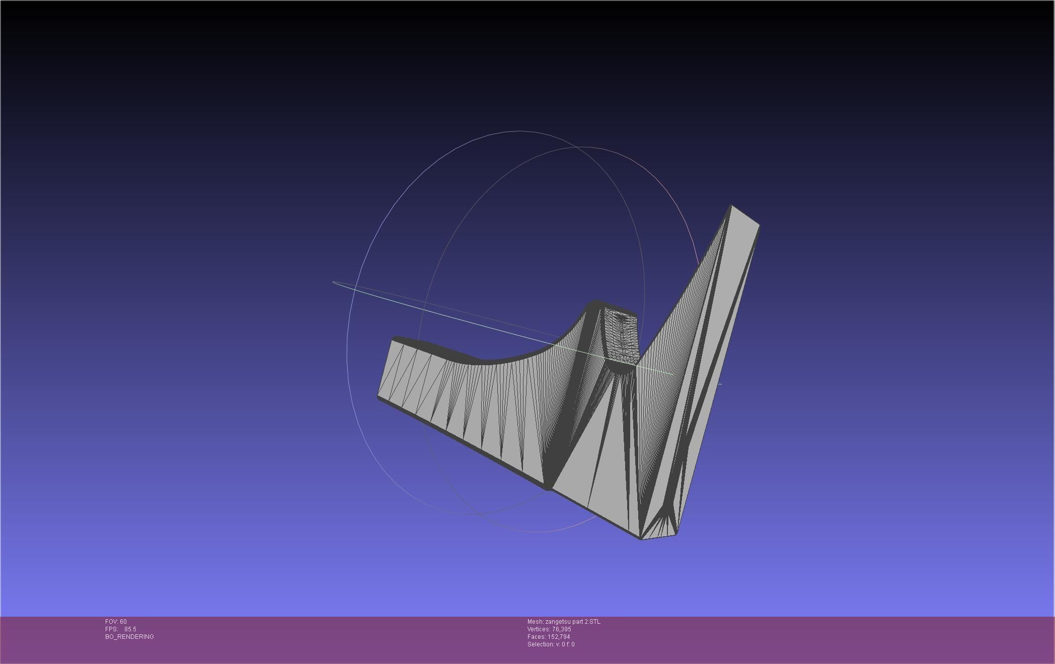 Bleach Ichigo Zangetsu Shikai Sword 3D print model_52