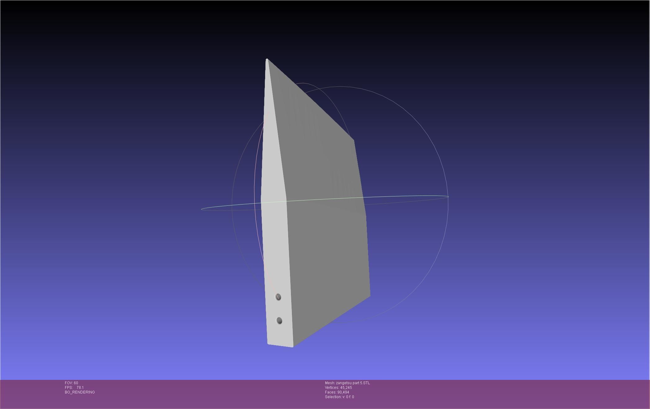 Bleach Ichigo Zangetsu Shikai Sword 3D print model_72