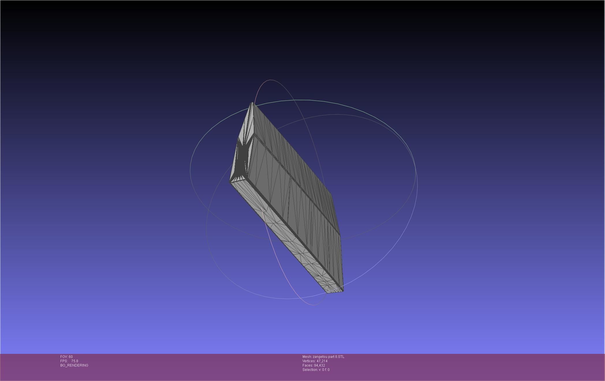 Bleach Ichigo Zangetsu Shikai Sword 3D print model_106