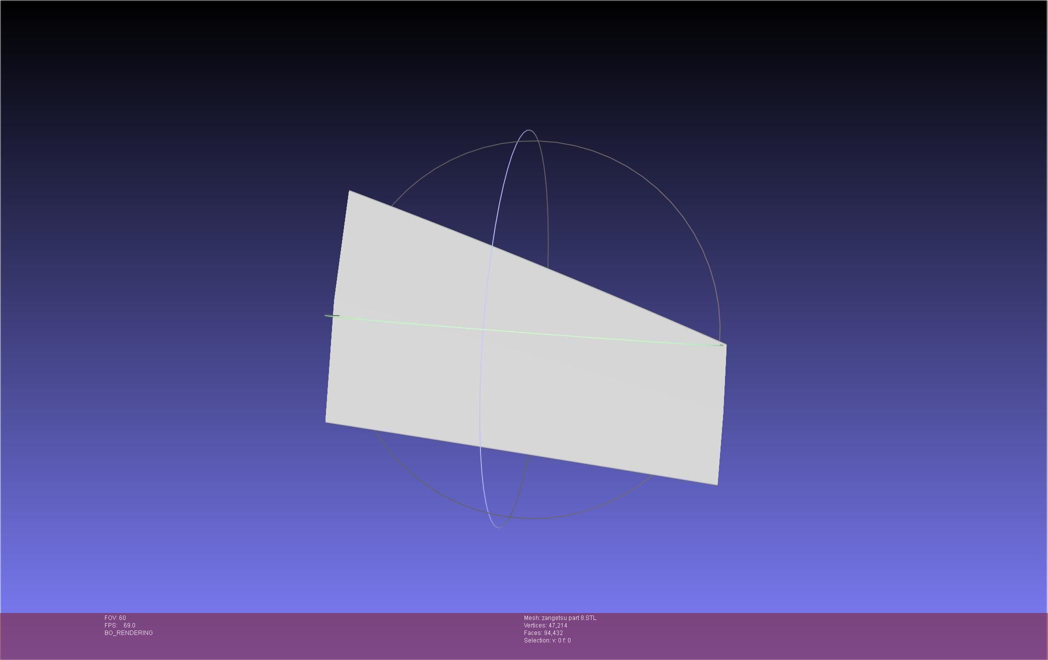 Bleach Ichigo Zangetsu Shikai Sword 3D print model_97