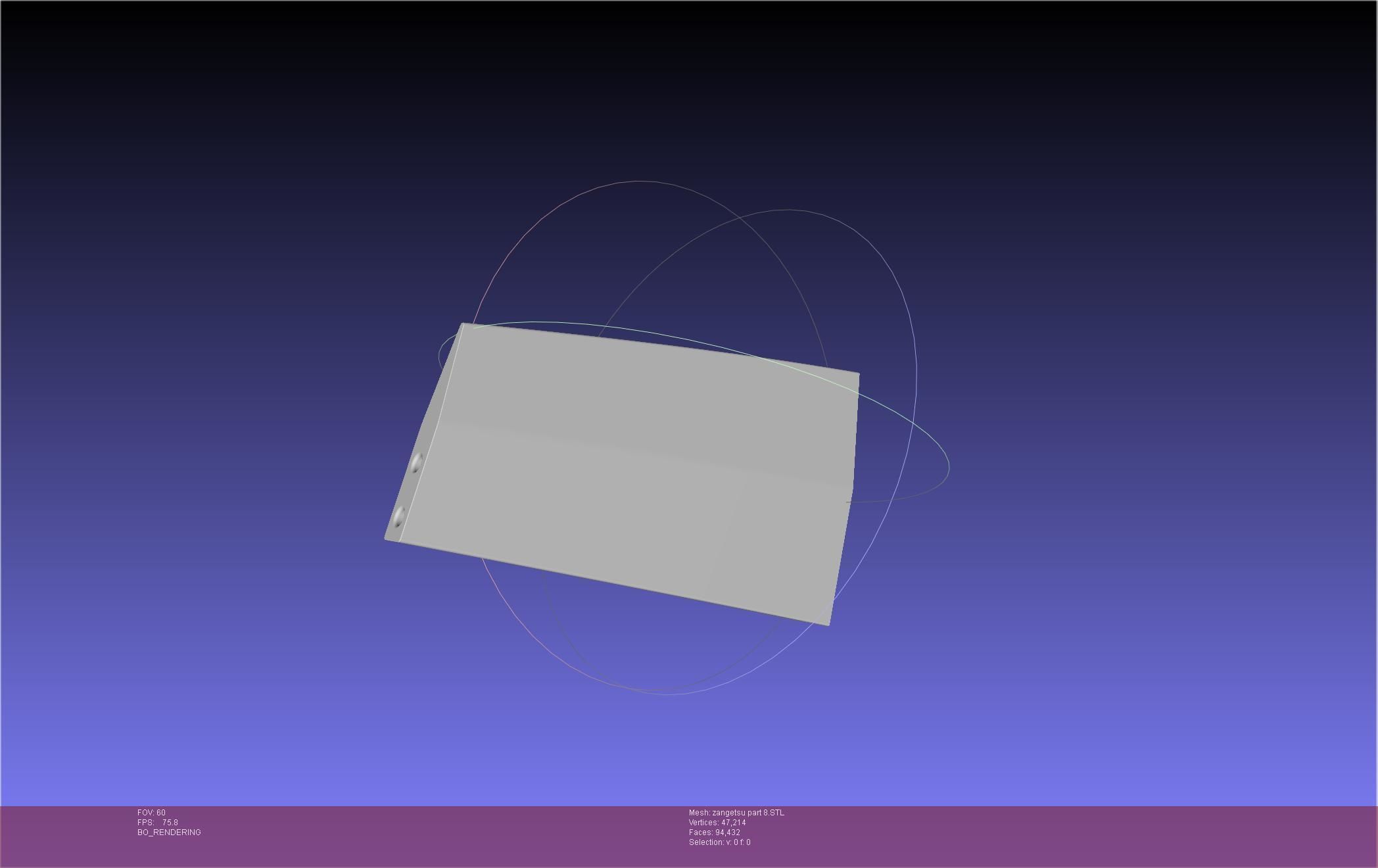 Bleach Ichigo Zangetsu Shikai Sword 3D print model_103