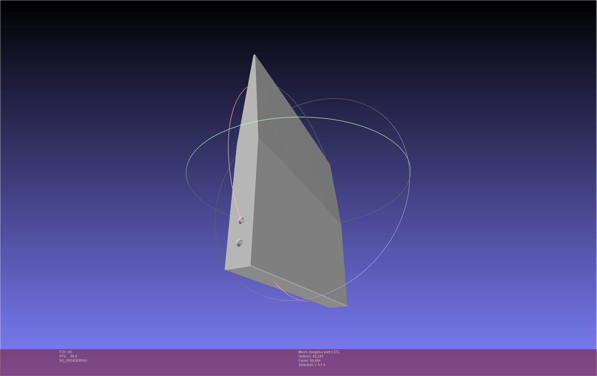 Bleach Ichigo Zangetsu Shikai Sword 3D print model_69