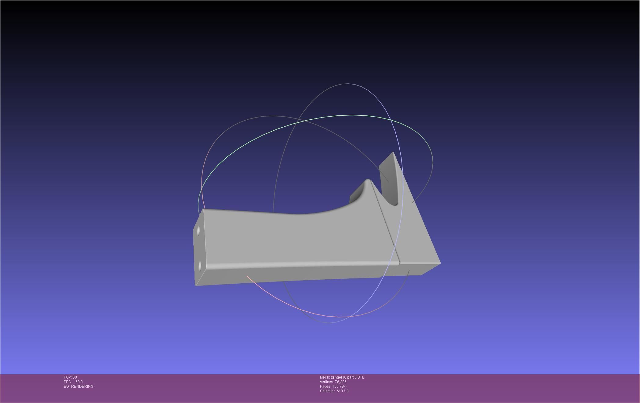 Bleach Ichigo Zangetsu Shikai Sword 3D print model_51