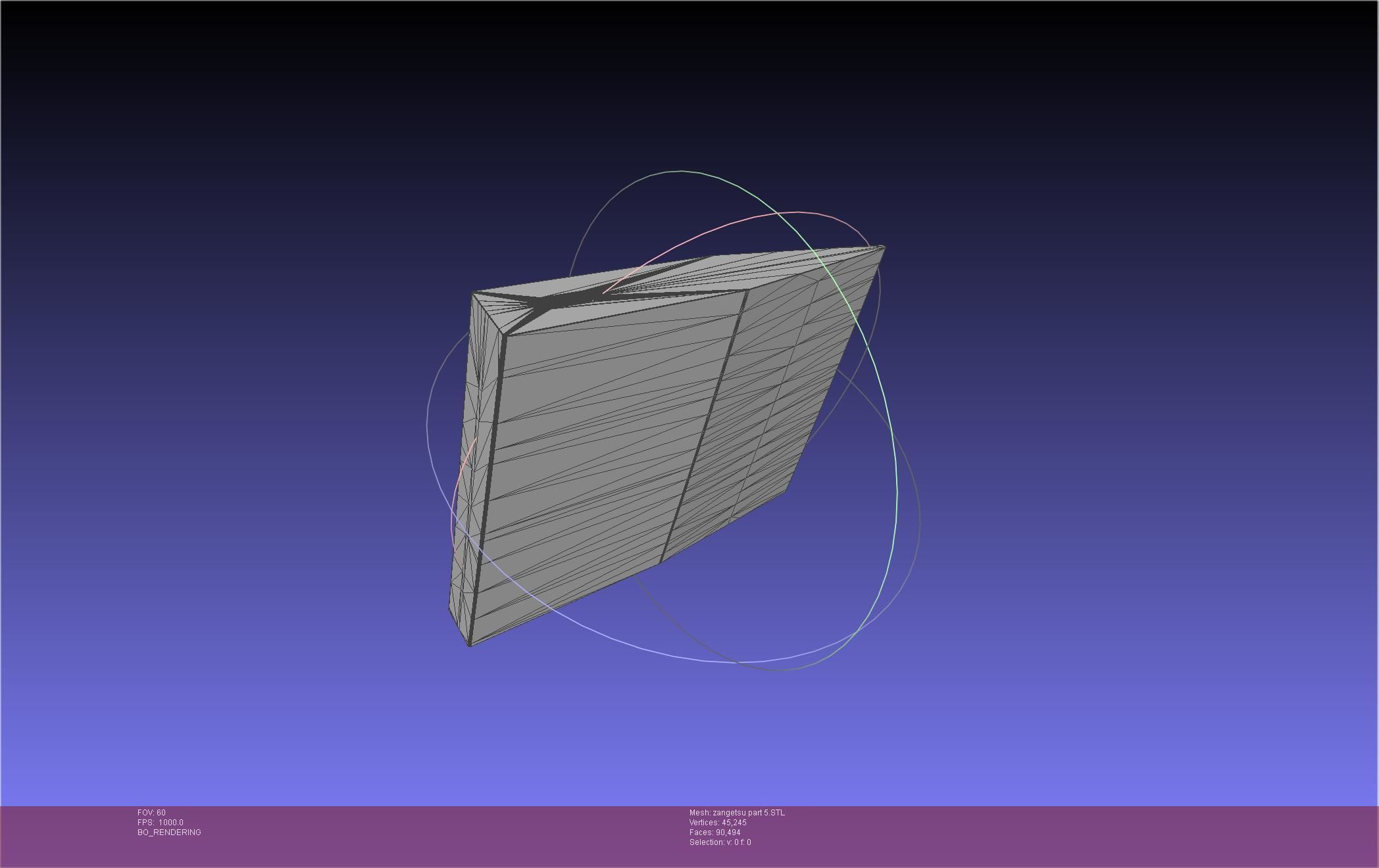 Bleach Ichigo Zangetsu Shikai Sword 3D print model_80