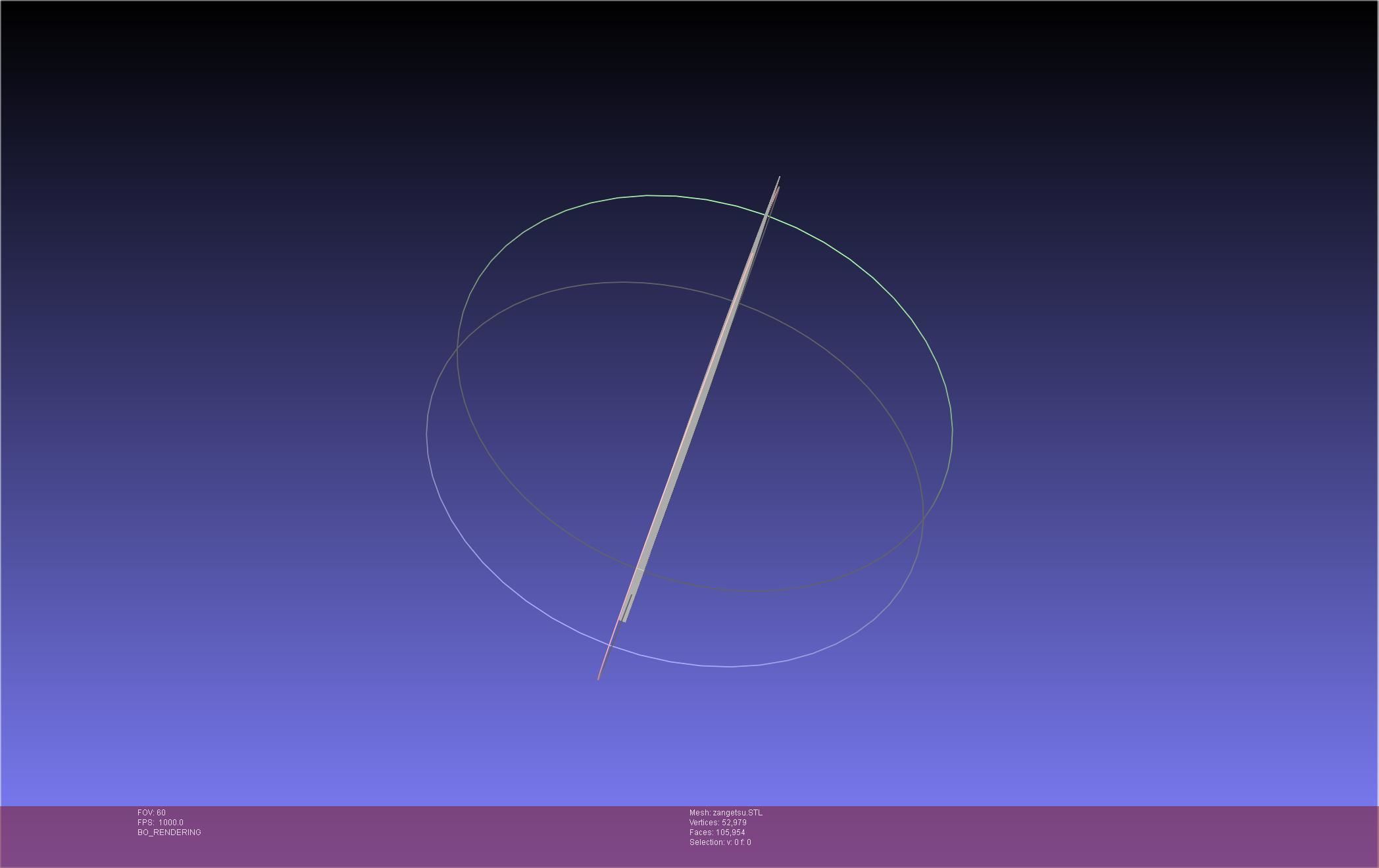 Bleach Ichigo Zangetsu Shikai Sword 3D print model_20