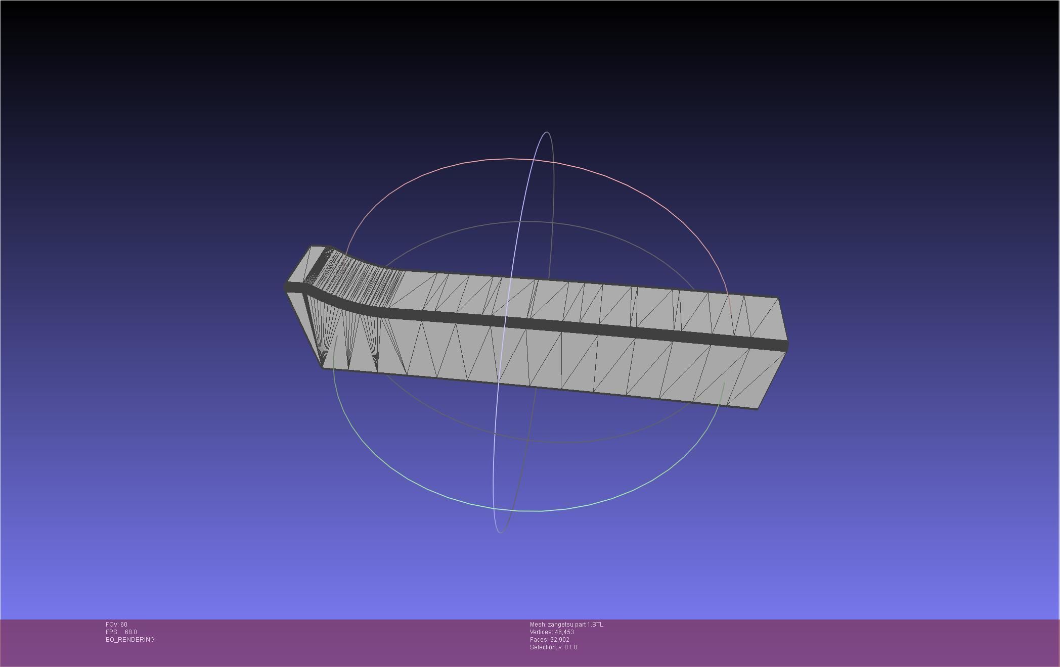 Bleach Ichigo Zangetsu Shikai Sword 3D print model_48