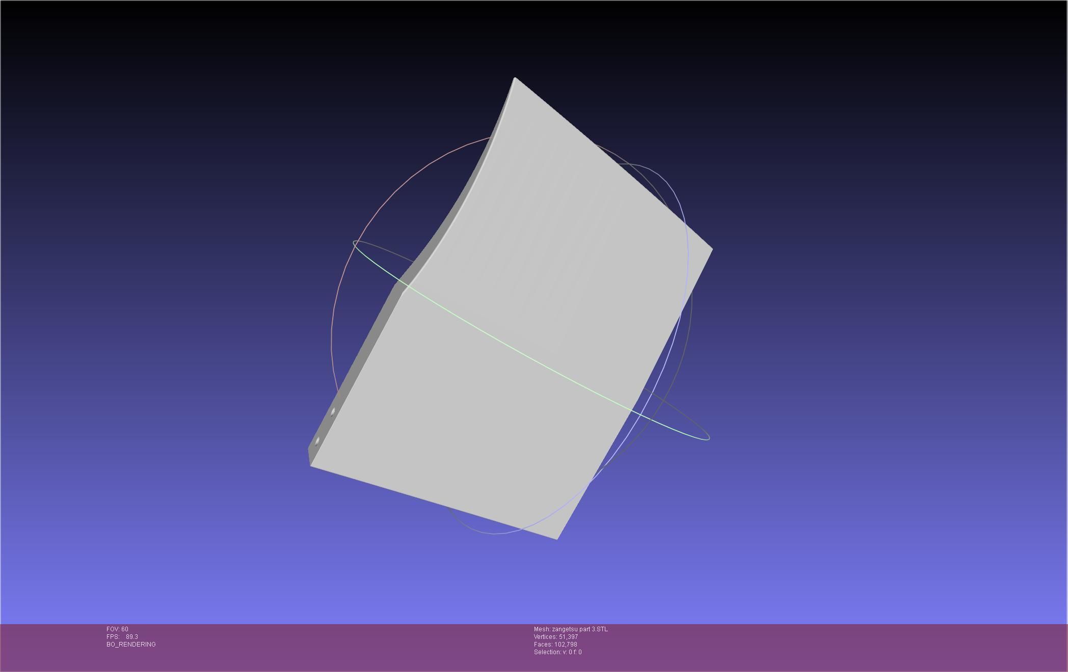 Bleach Ichigo Zangetsu Shikai Sword 3D print model_55