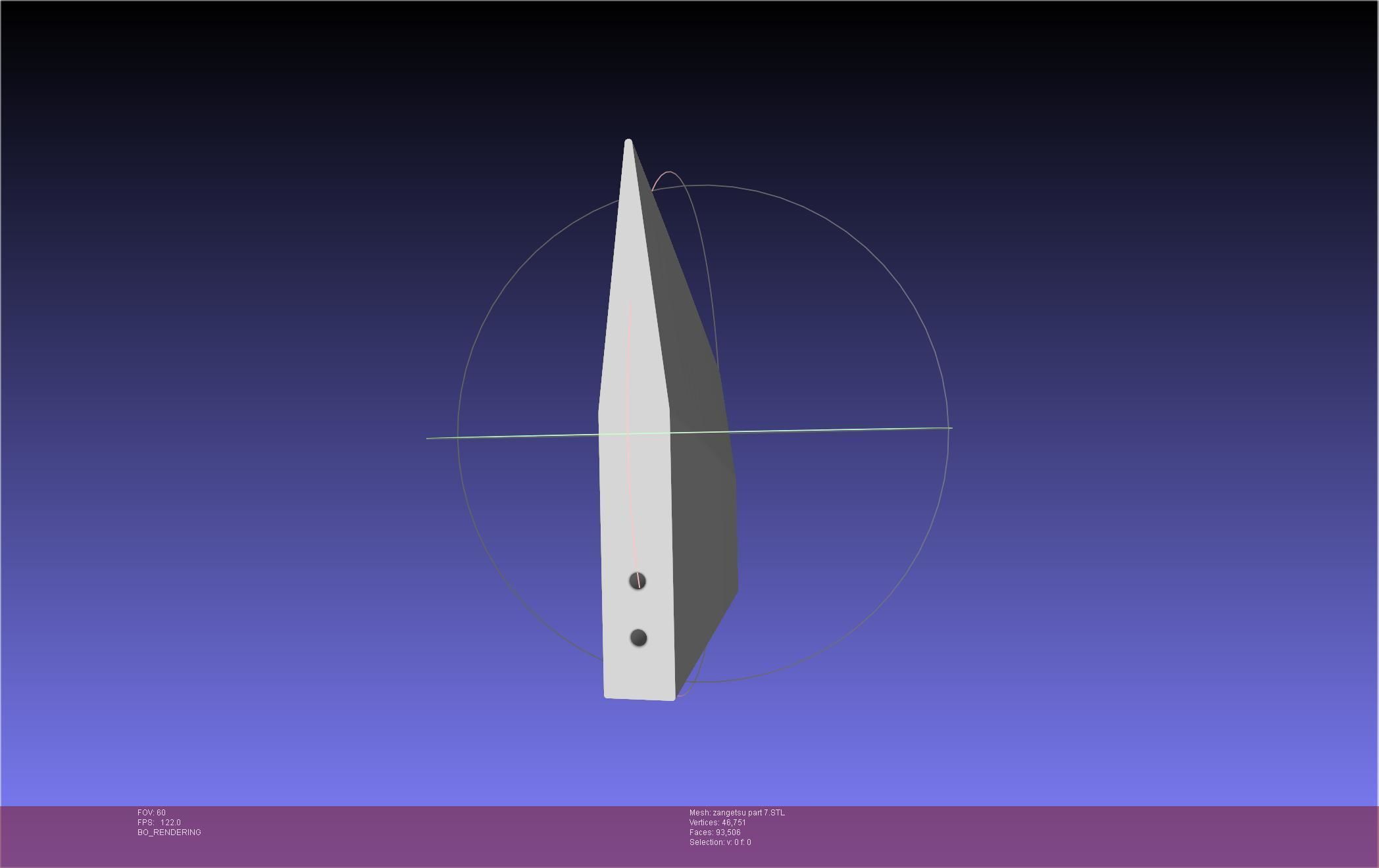 Bleach Ichigo Zangetsu Shikai Sword 3D print model_91