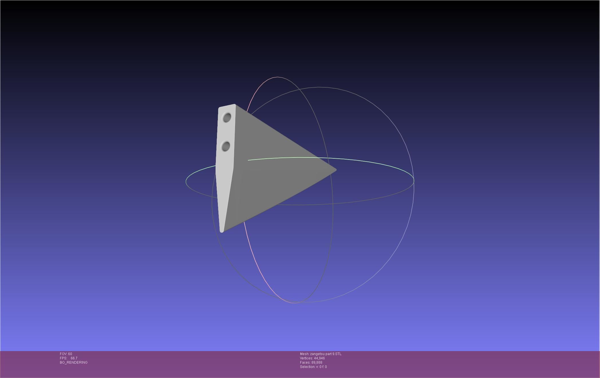 Bleach Ichigo Zangetsu Shikai Sword 3D print model_112