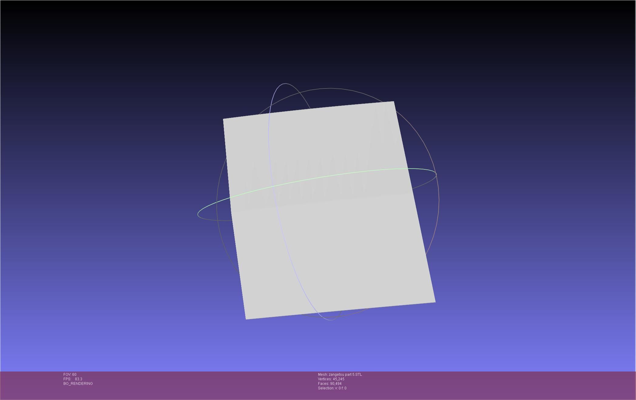 Bleach Ichigo Zangetsu Shikai Sword 3D print model_66