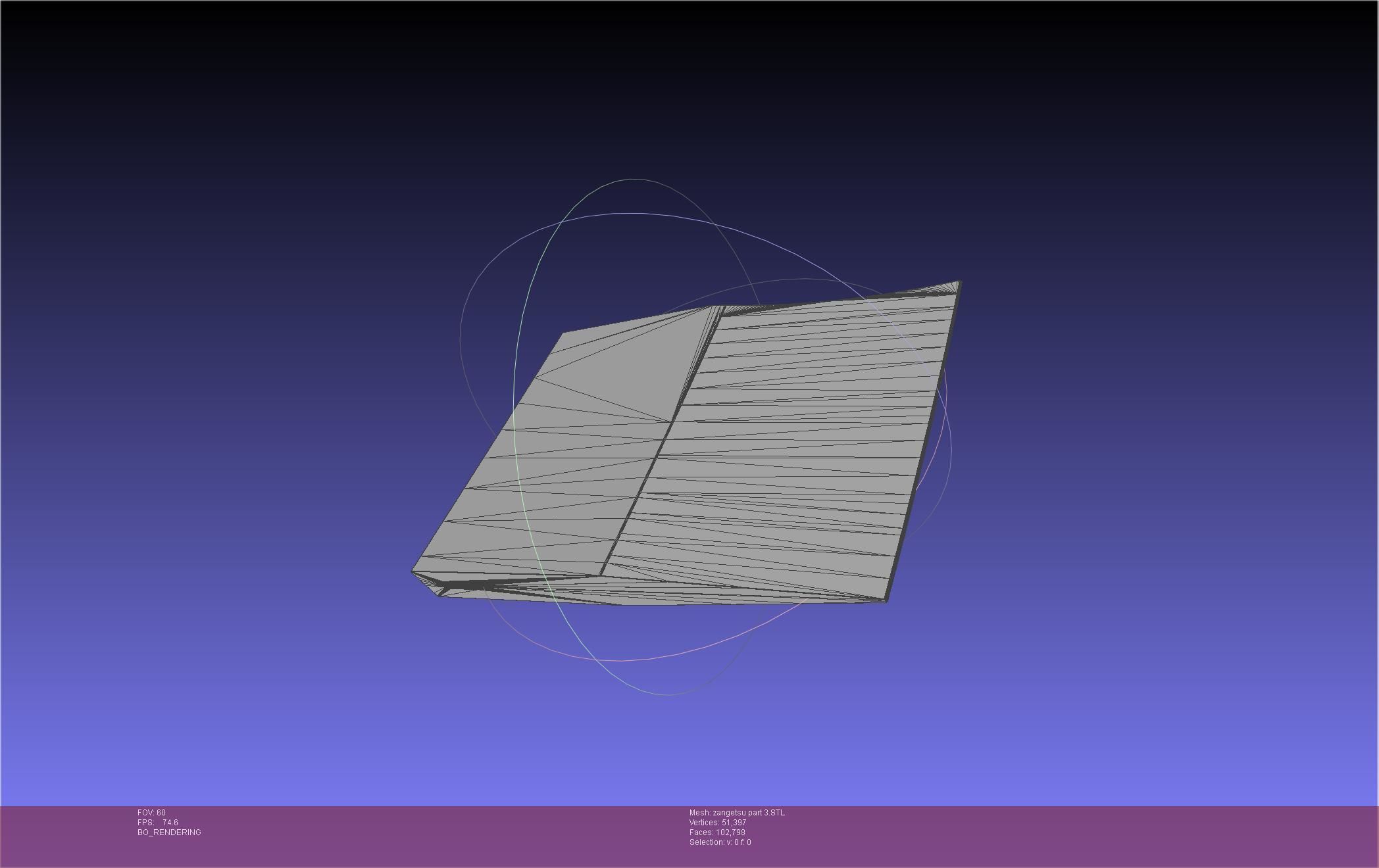 Bleach Ichigo Zangetsu Shikai Sword 3D print model_58