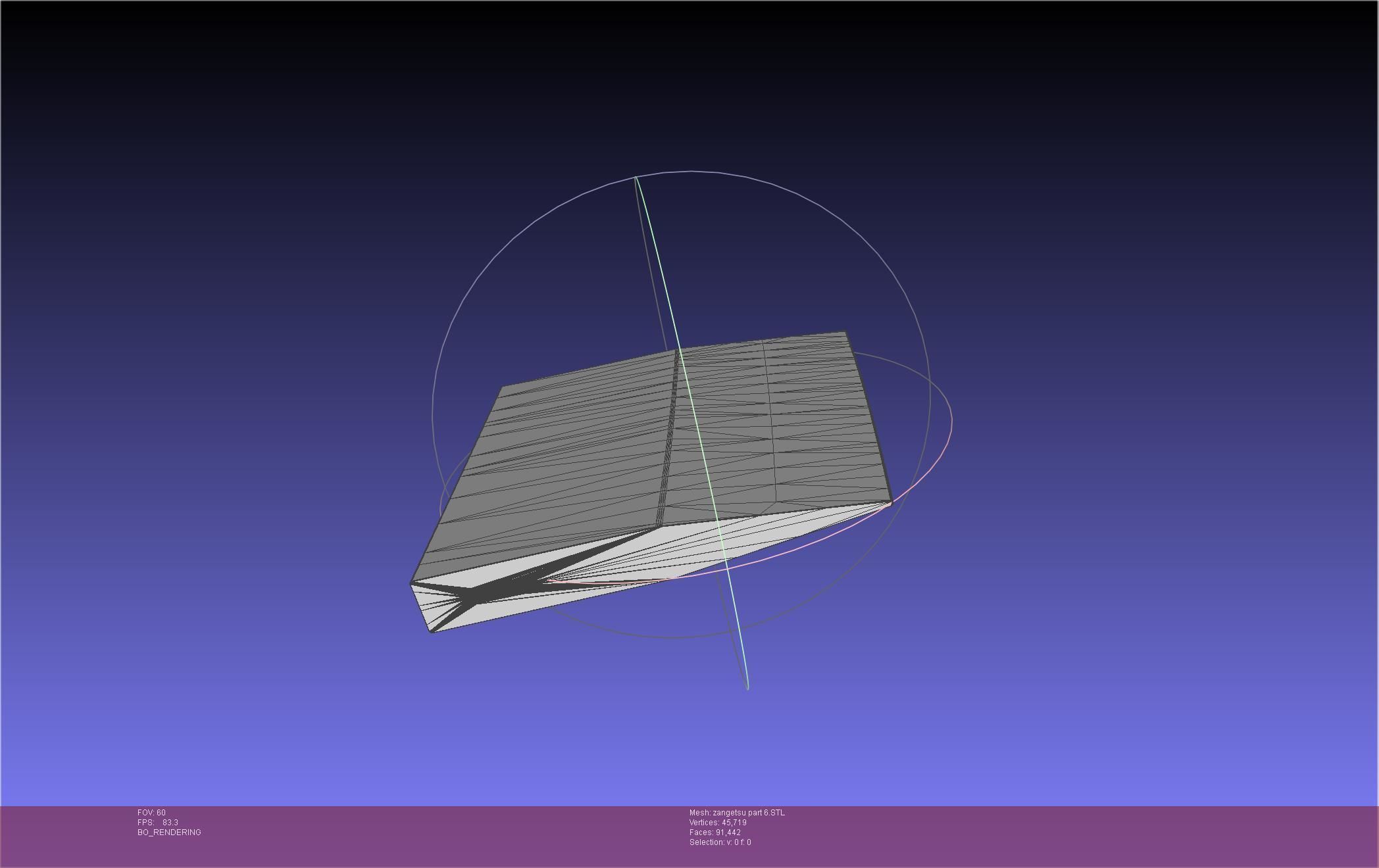 Bleach Ichigo Zangetsu Shikai Sword 3D print model_85