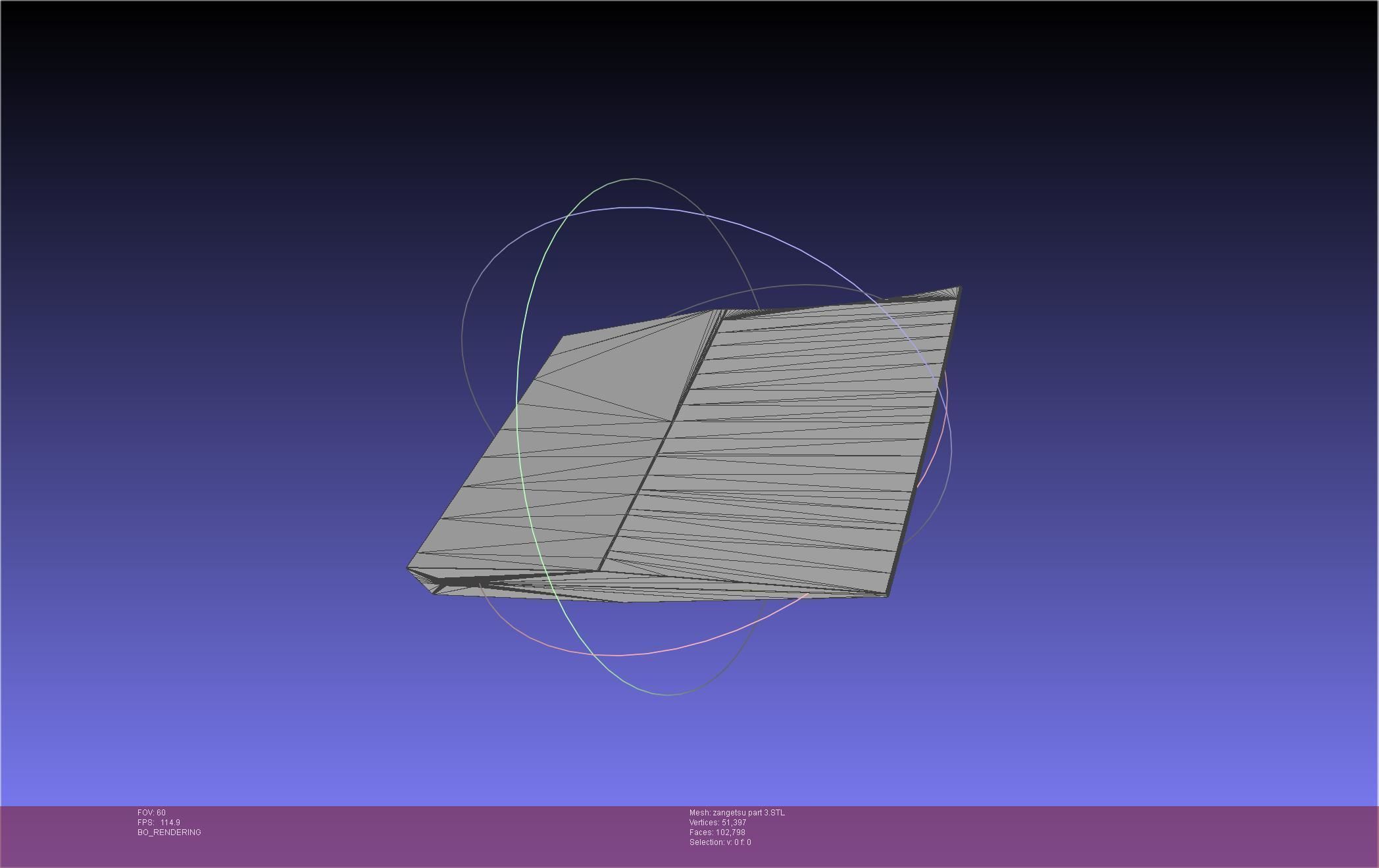 Bleach Ichigo Zangetsu Shikai Sword 3D print model_63