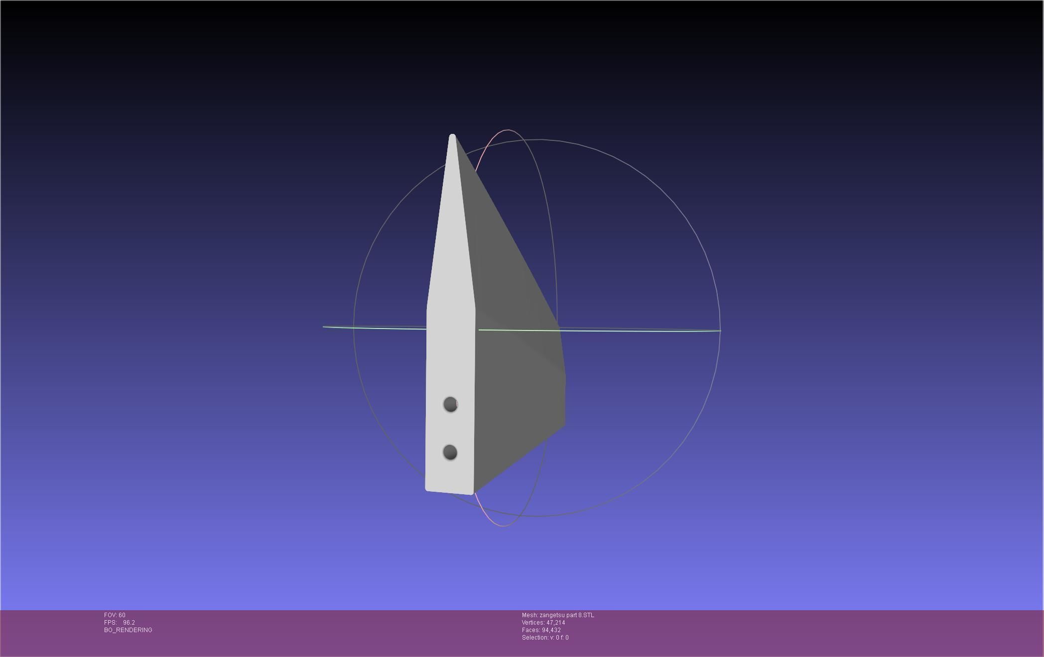 Bleach Ichigo Zangetsu Shikai Sword 3D print model_95