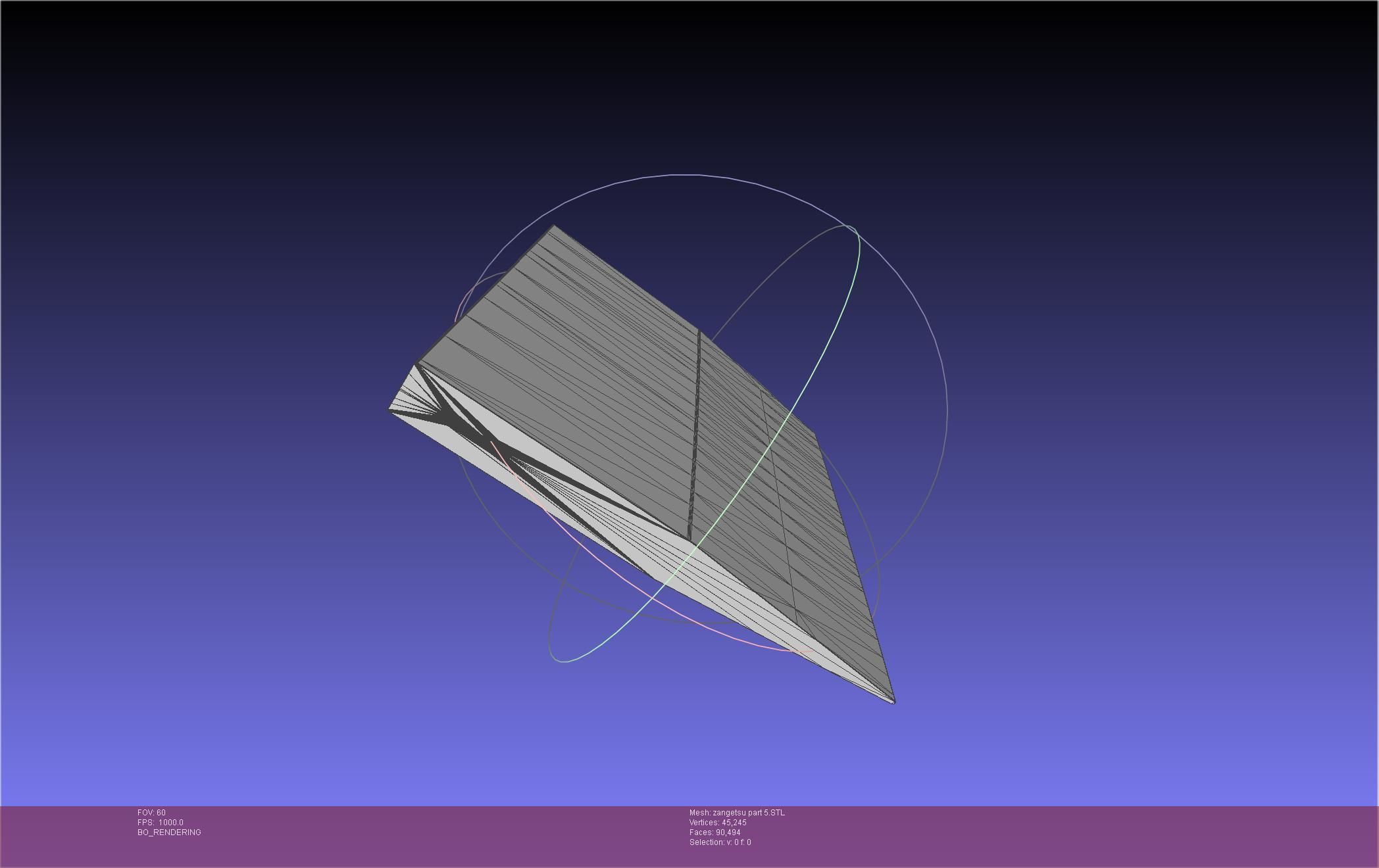 Bleach Ichigo Zangetsu Shikai Sword 3D print model_74