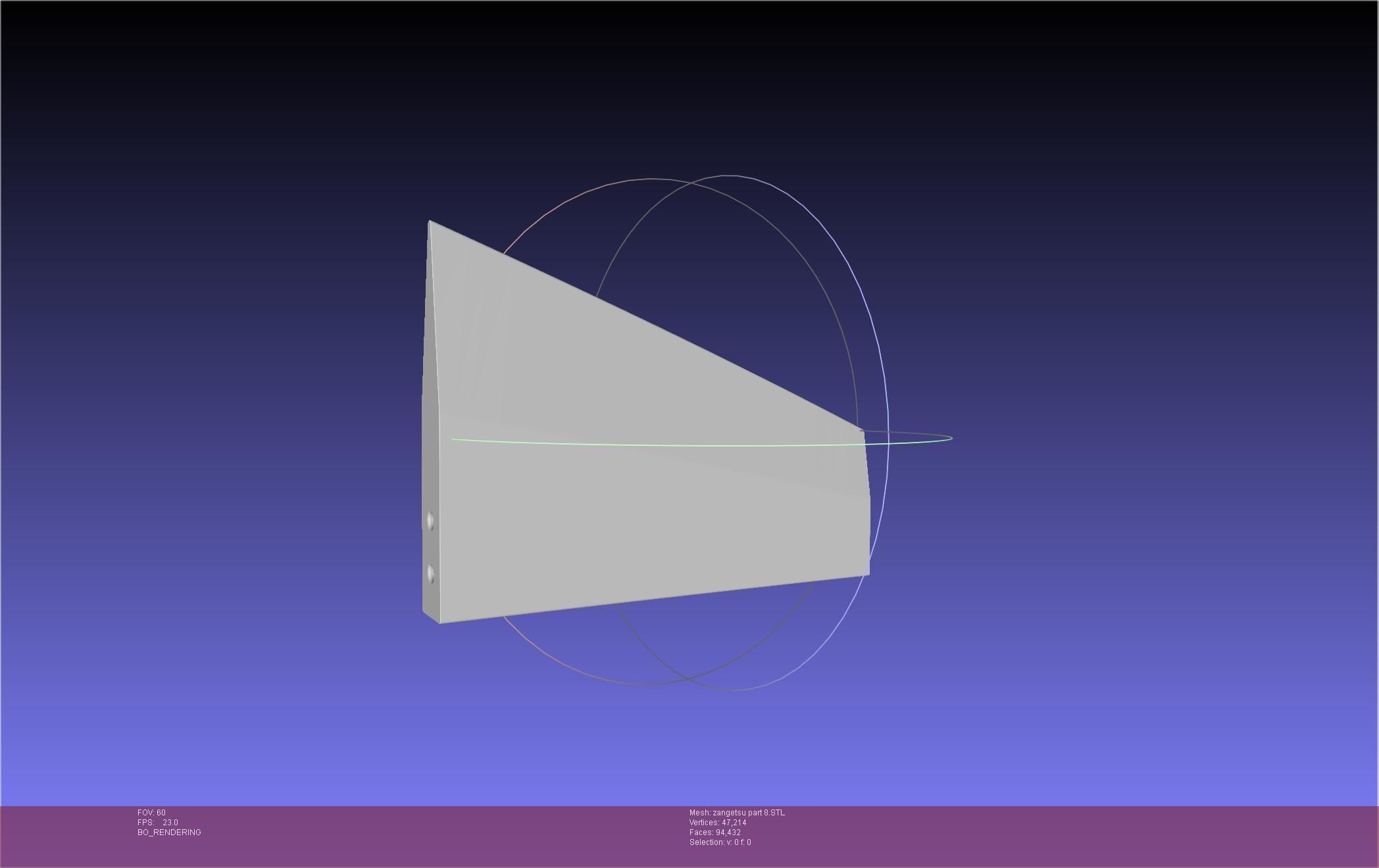 Bleach Ichigo Zangetsu Shikai Sword 3D print model_98