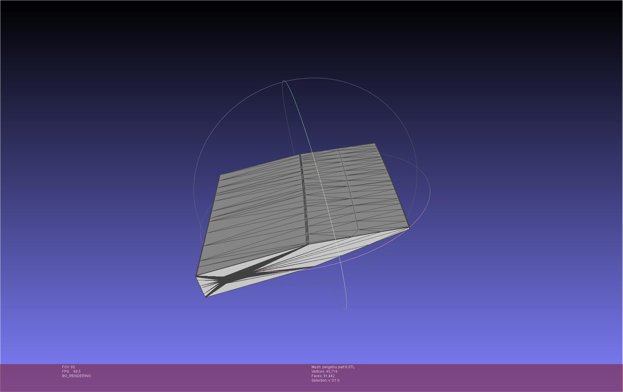 Bleach Ichigo Zangetsu Shikai Sword 3D print model_82