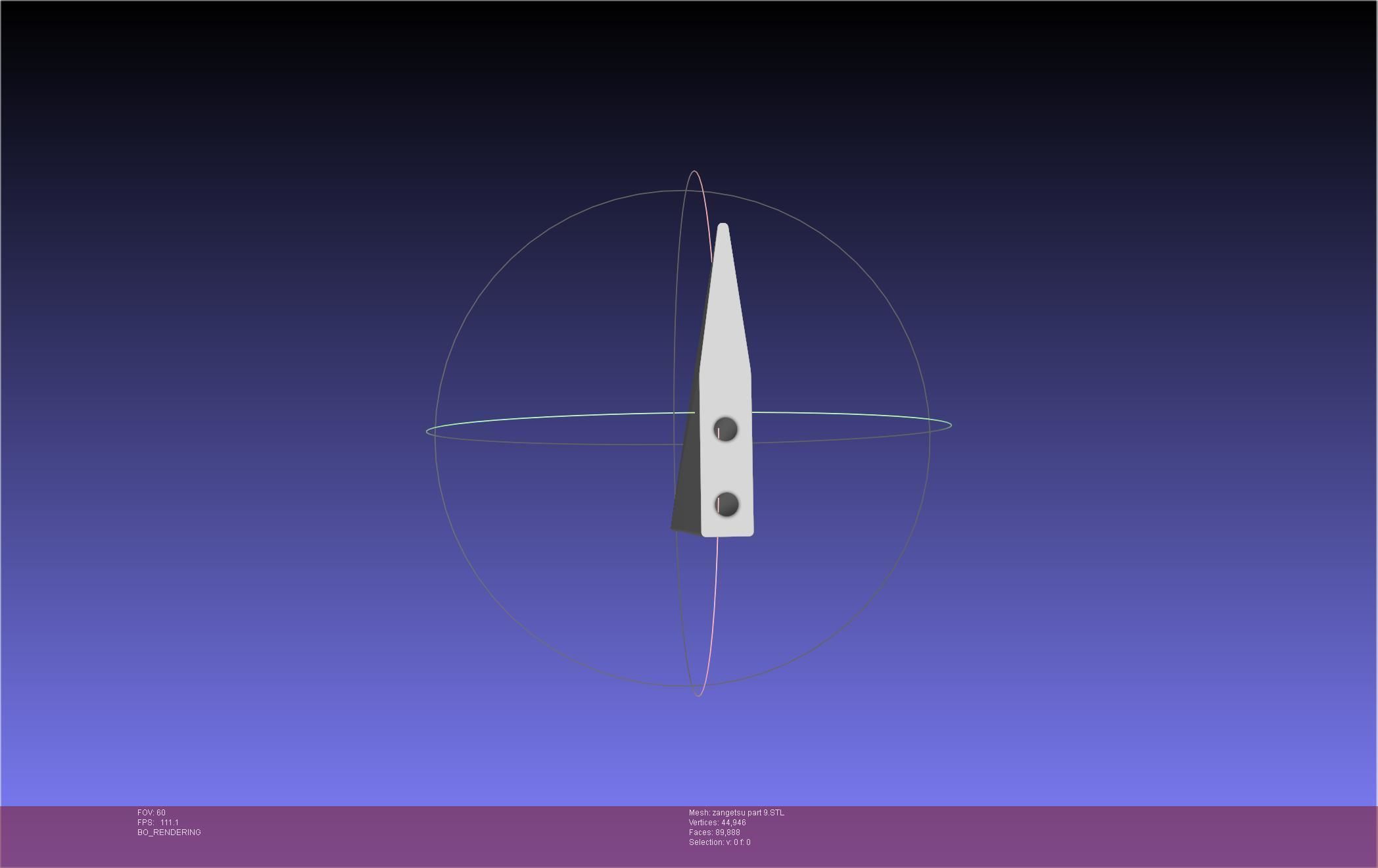 Bleach Ichigo Zangetsu Shikai Sword 3D print model_105